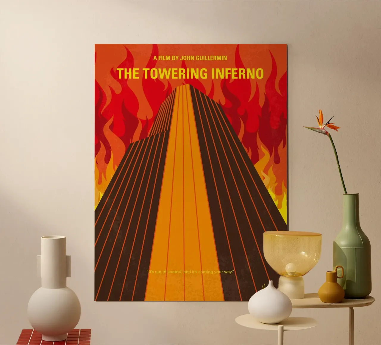 No665 My The Towering Inferno minimal movie poster poster da Chungkong