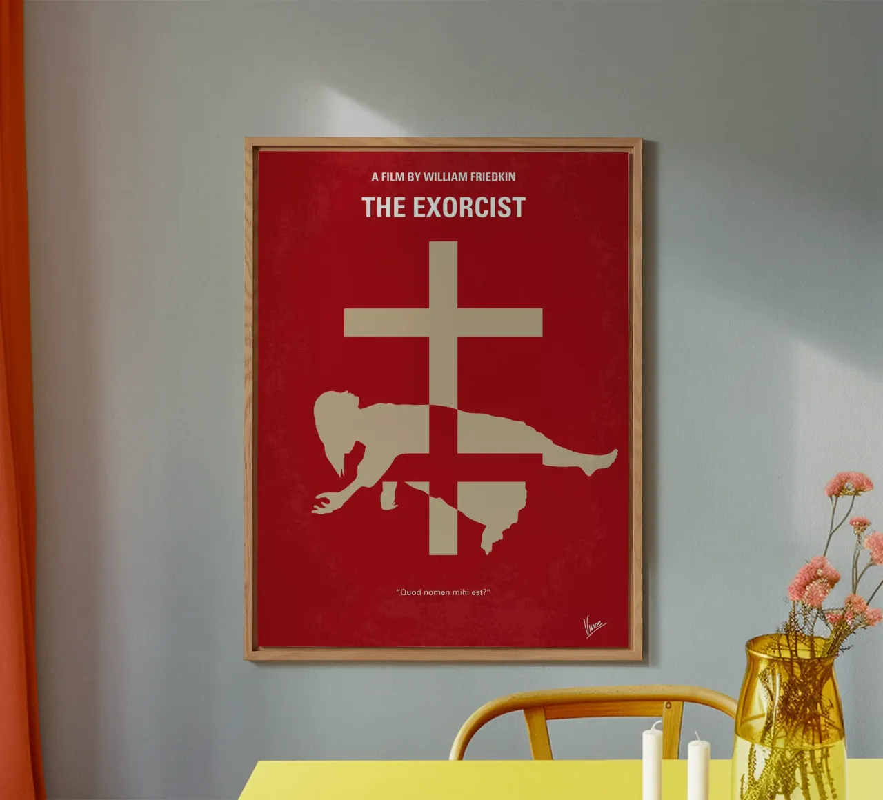 No666 My The Exorcist minimal movie poster pannello forex da Chungkong