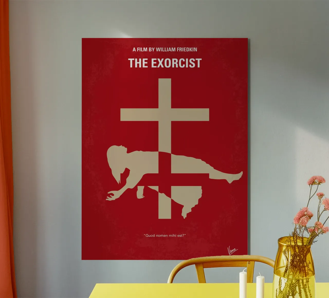 No666 My The Exorcist minimal movie poster pannello forex da Chungkong