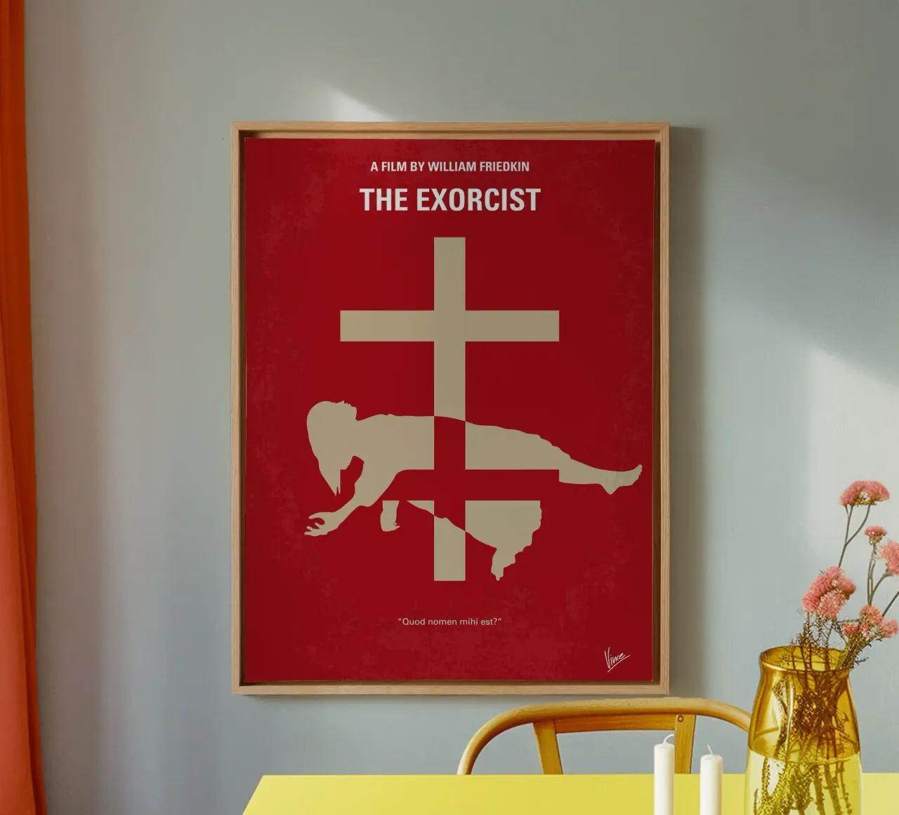 No666 My The Exorcist minimal movie poster canvas by Chungkong