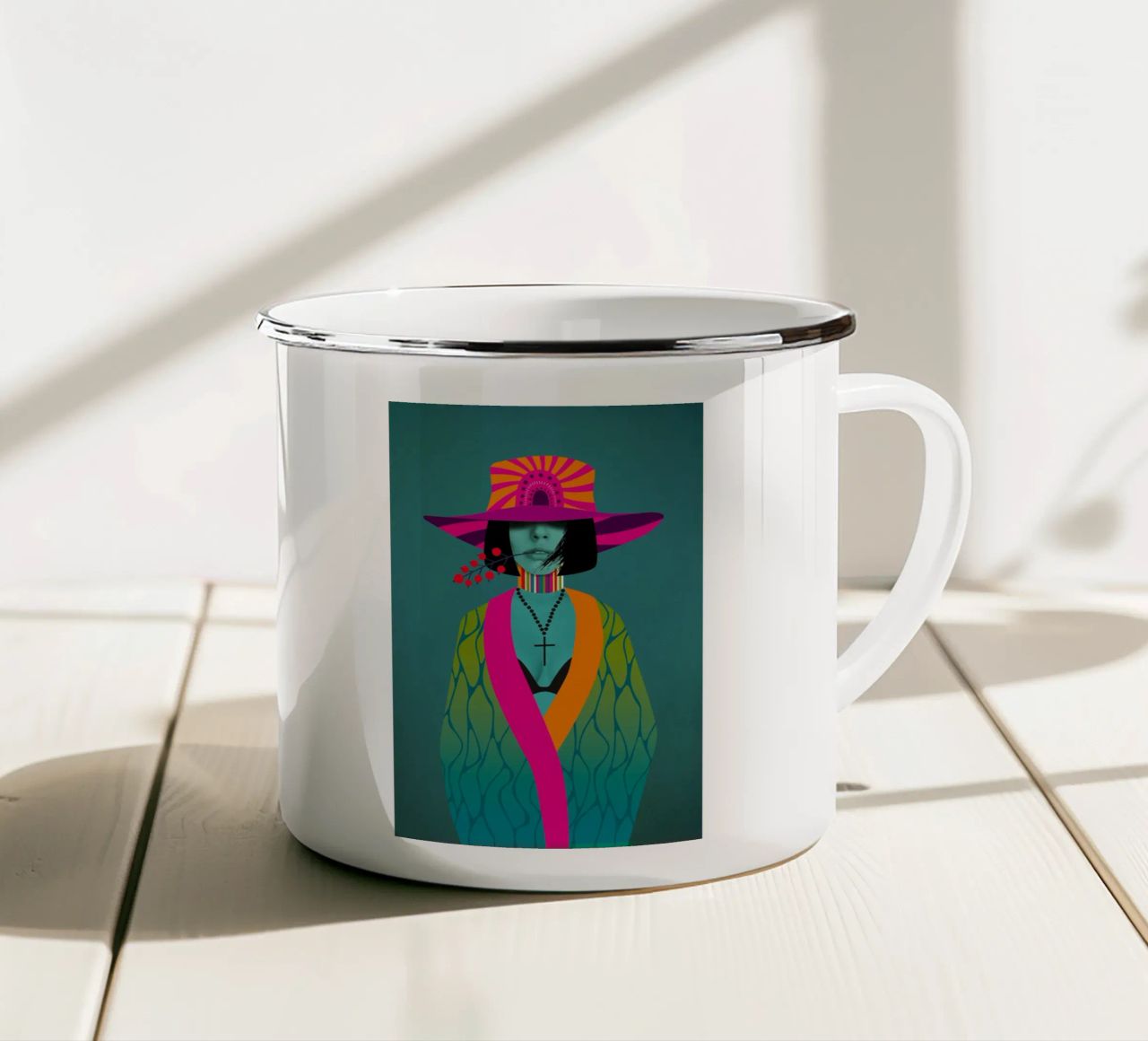 Neon Stella tazza in smalto da Amy & Kurt