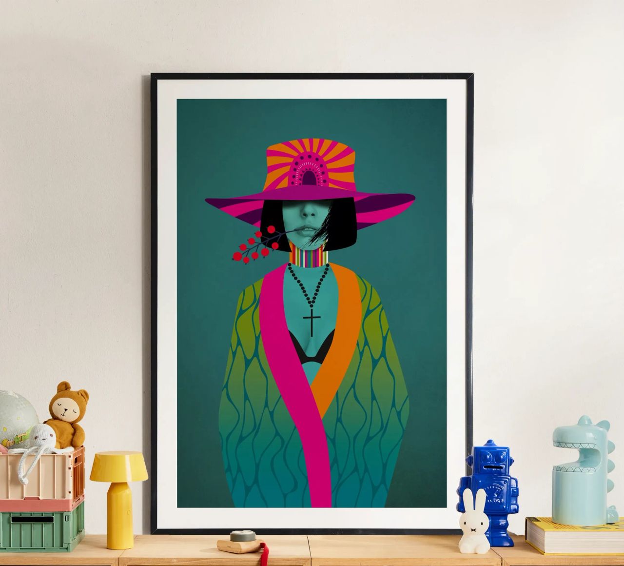 Neon Stella poster van Amy & Kurt