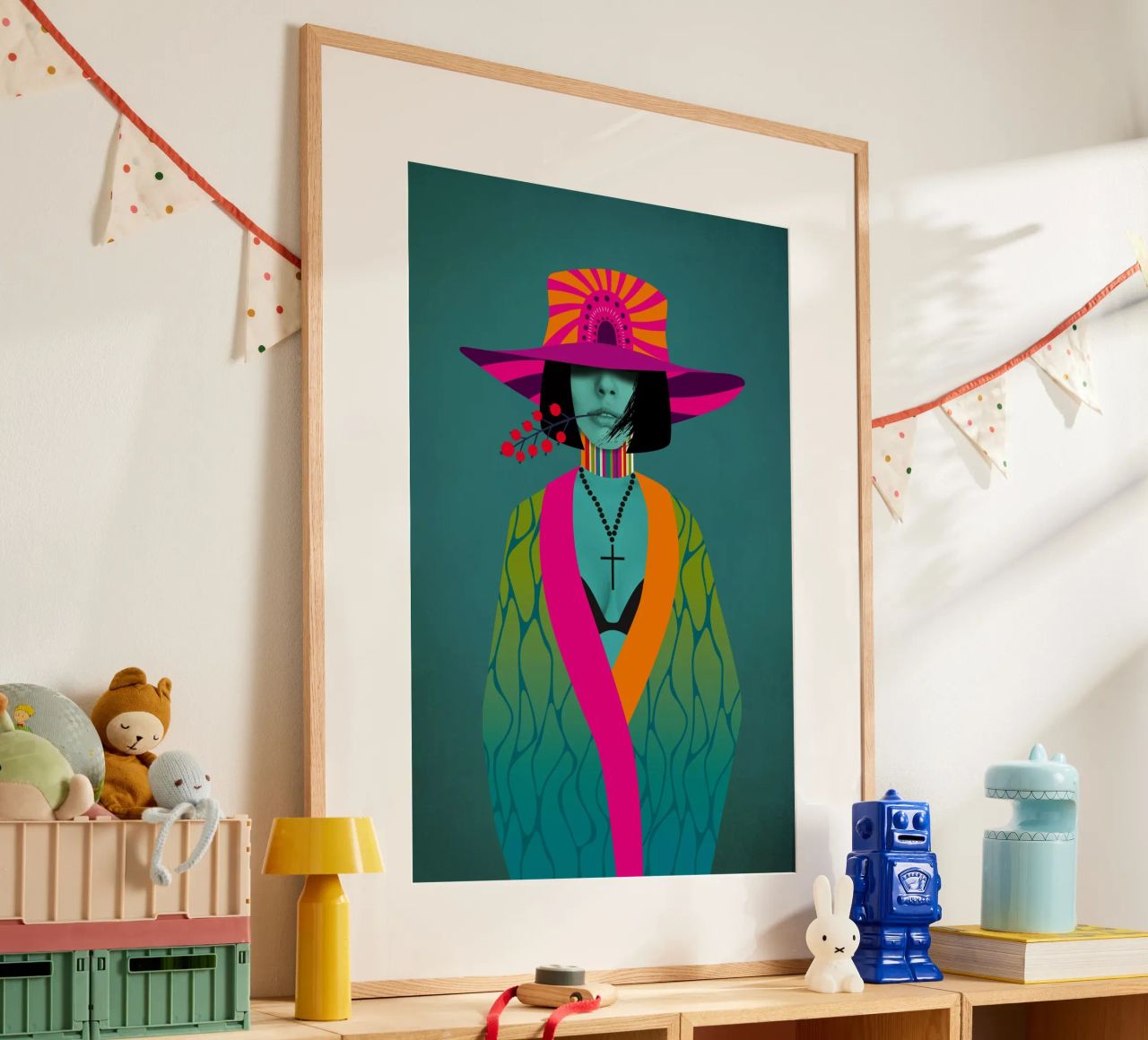 Neon Stella poster van Amy & Kurt