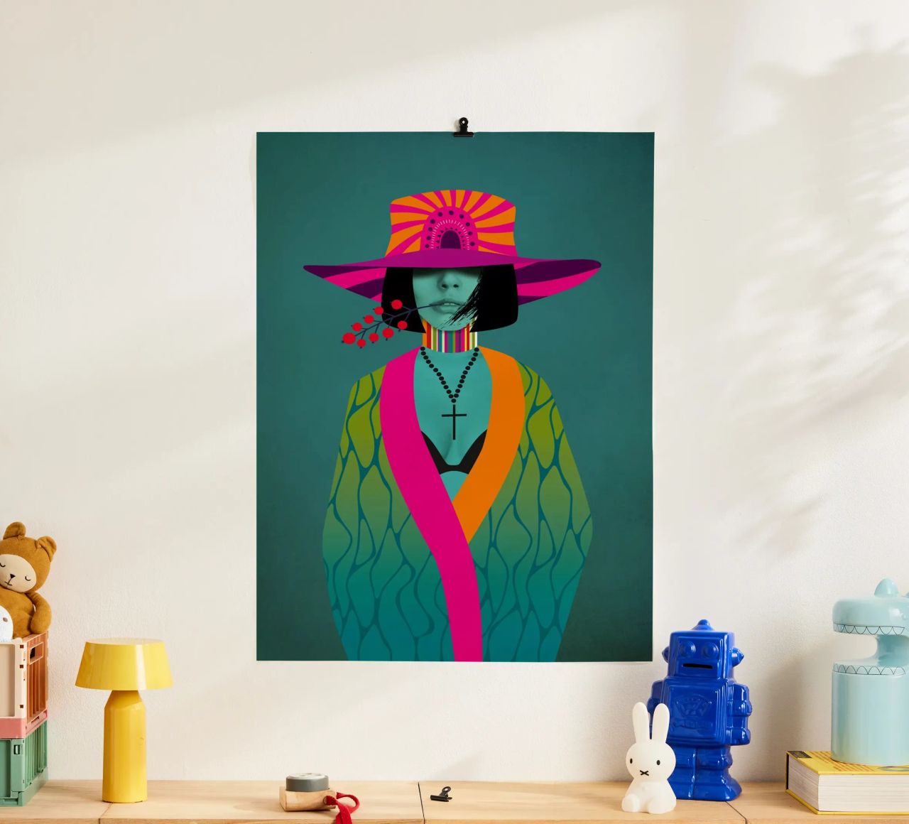Neon Stella poster van Amy & Kurt