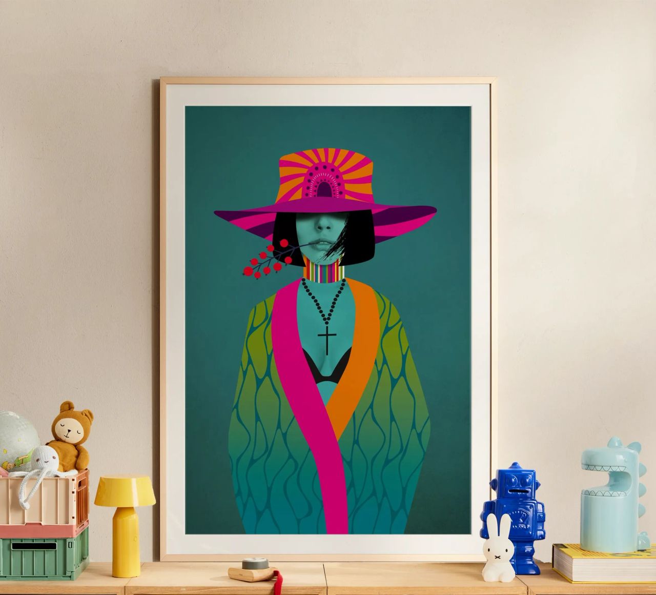 Neon Stella poster van Amy & Kurt