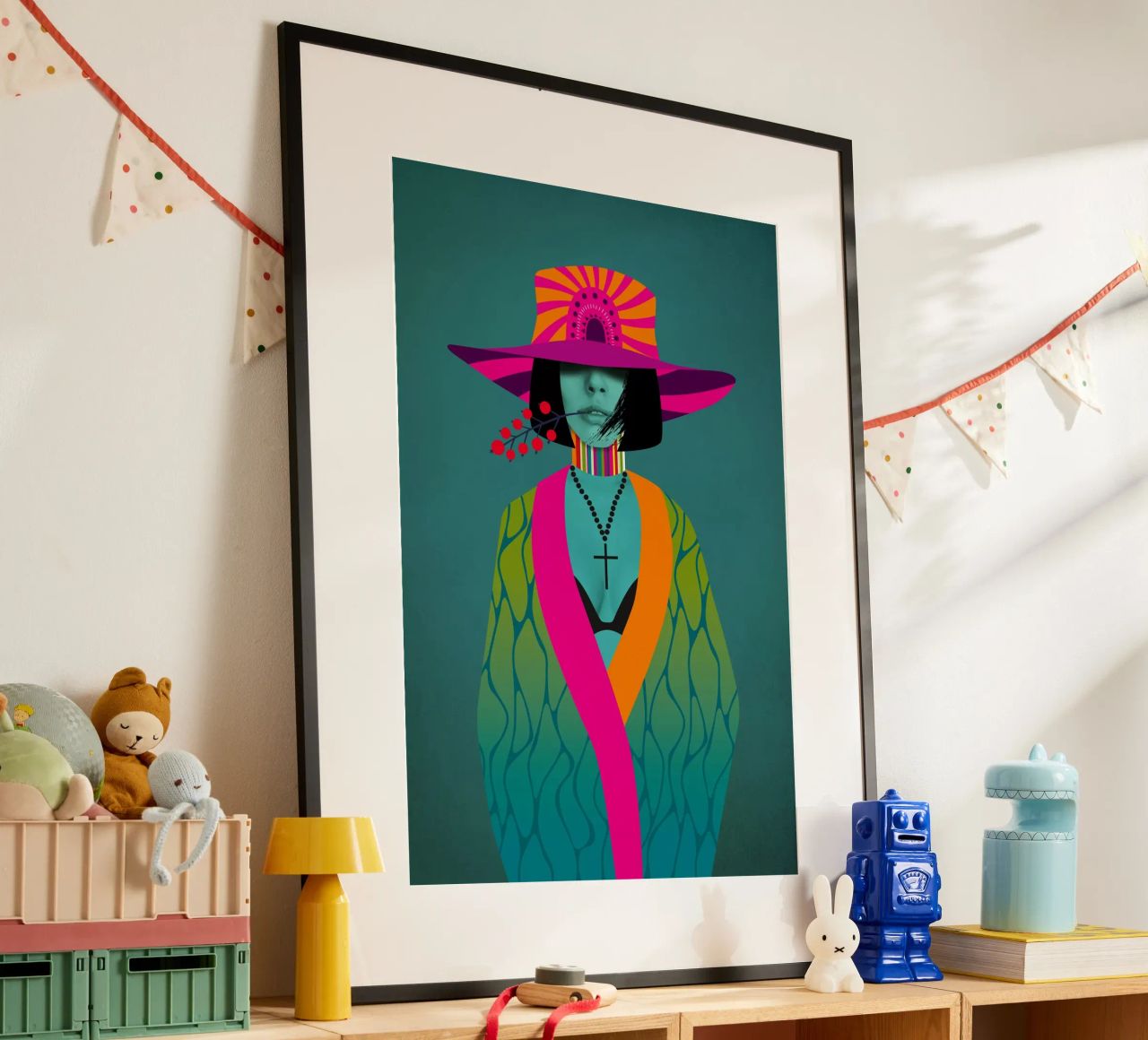 Neon Stella poster van Amy & Kurt