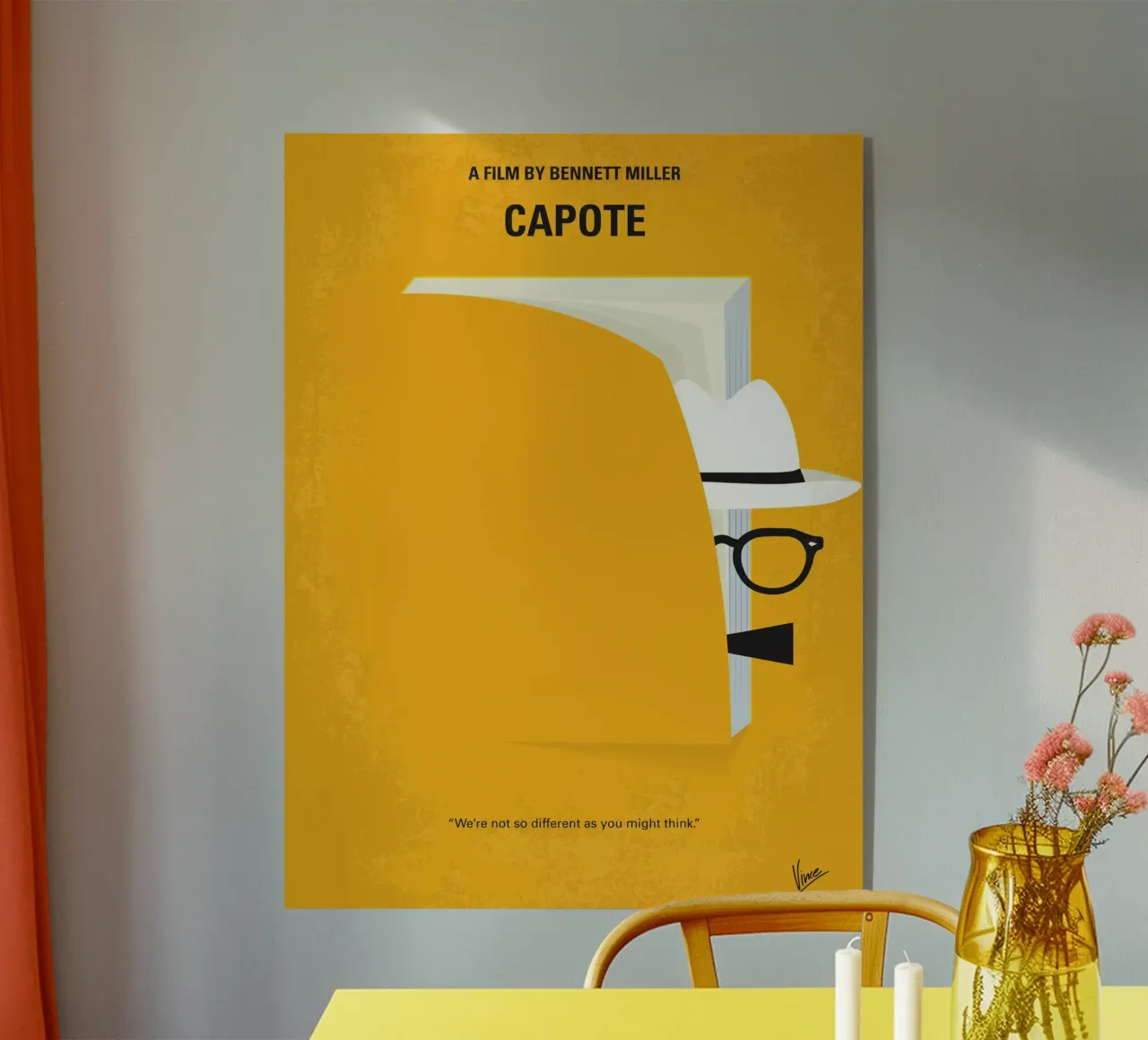 No671 My Capote minimal movie poster plexiglass da Chungkong