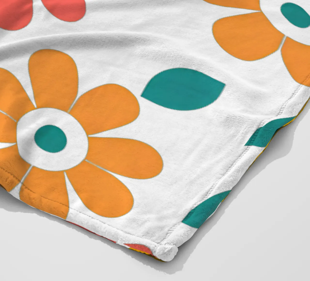 Fleurs vintages 1 coperta in pile da Rezh creations