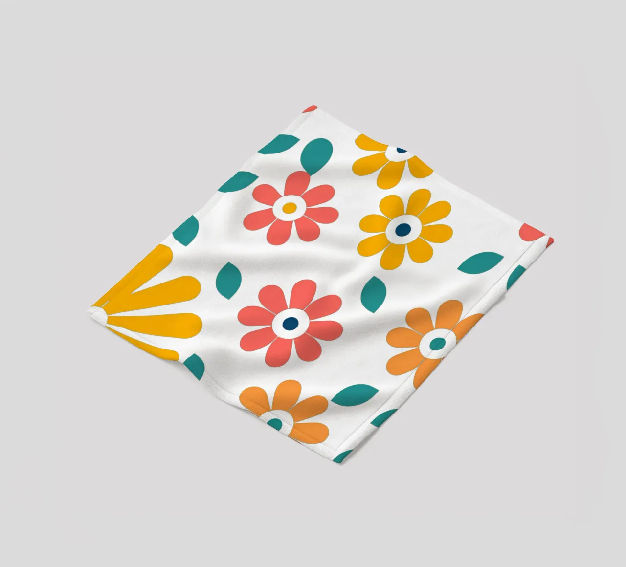 Fleurs vintages 1 coperta in pile da Rezh creations