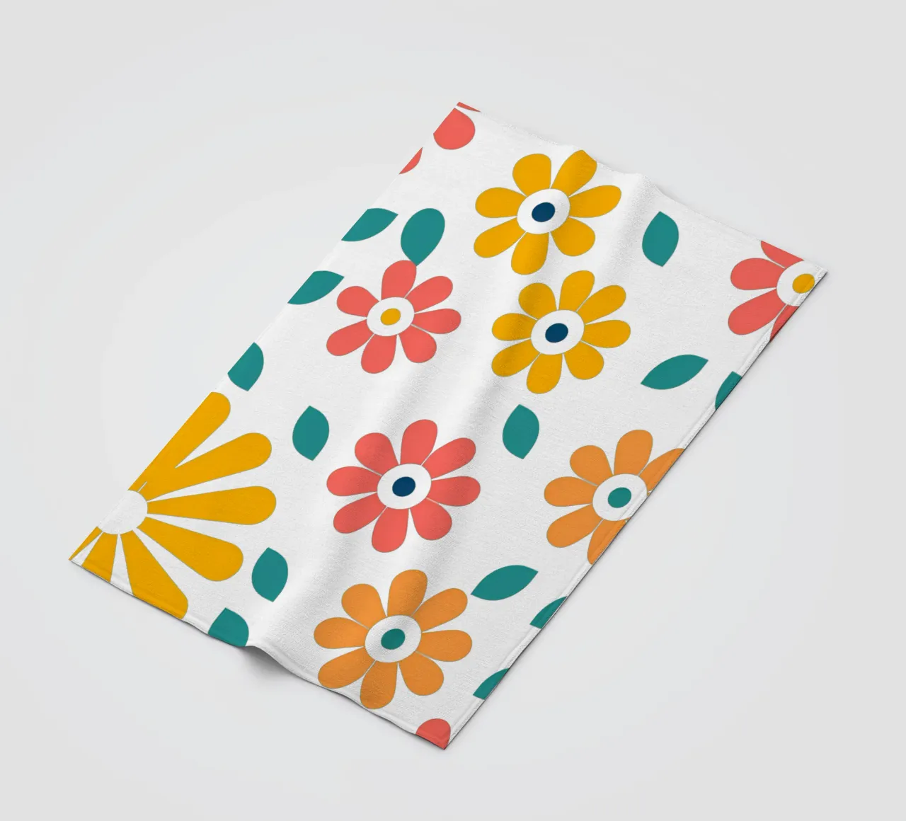 Fleurs vintages 1 coperta in pile da Rezh creations