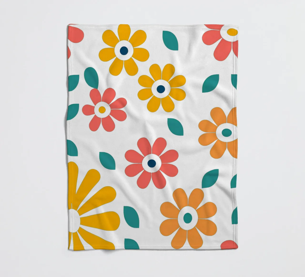 Fleurs vintages 1 coperta in pile da Rezh creations