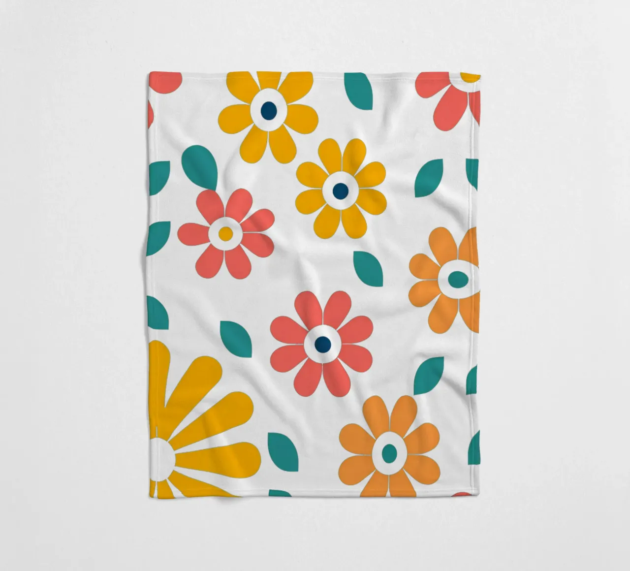 Fleurs vintages 1 coperta in pile da Rezh creations