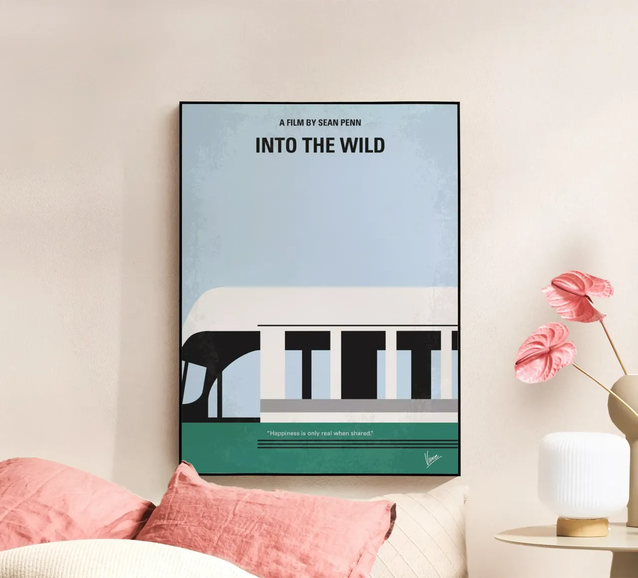 No677 My Into the Wild minimal movie poster plexiglass da Chungkong