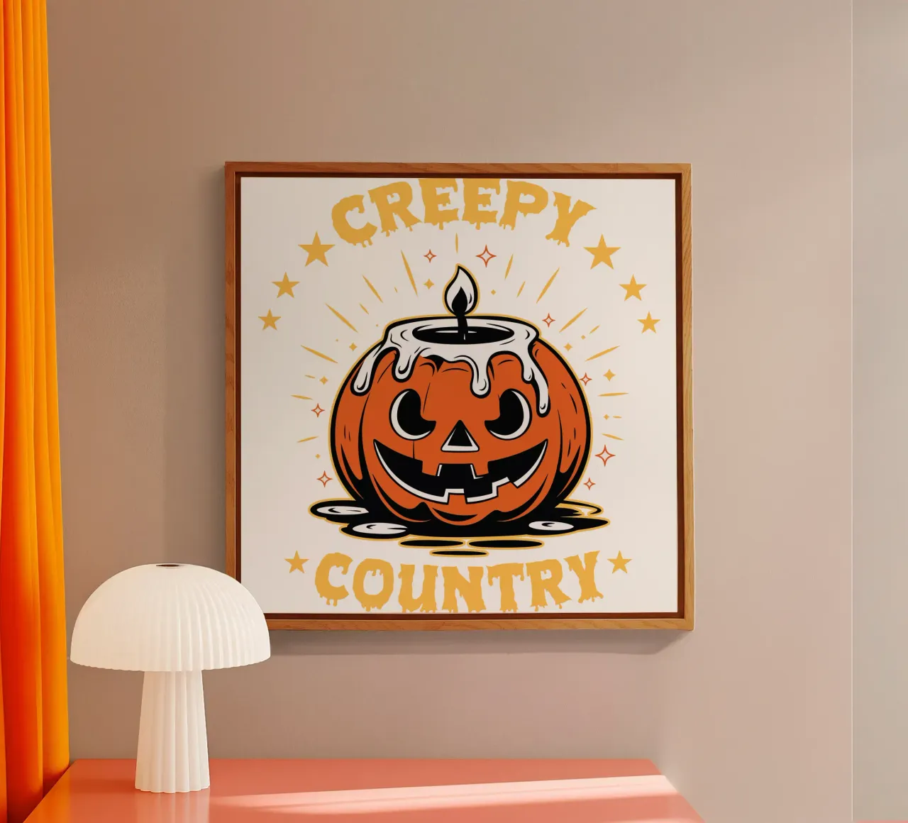 Creepy Country acrylic glass by edsonramosart