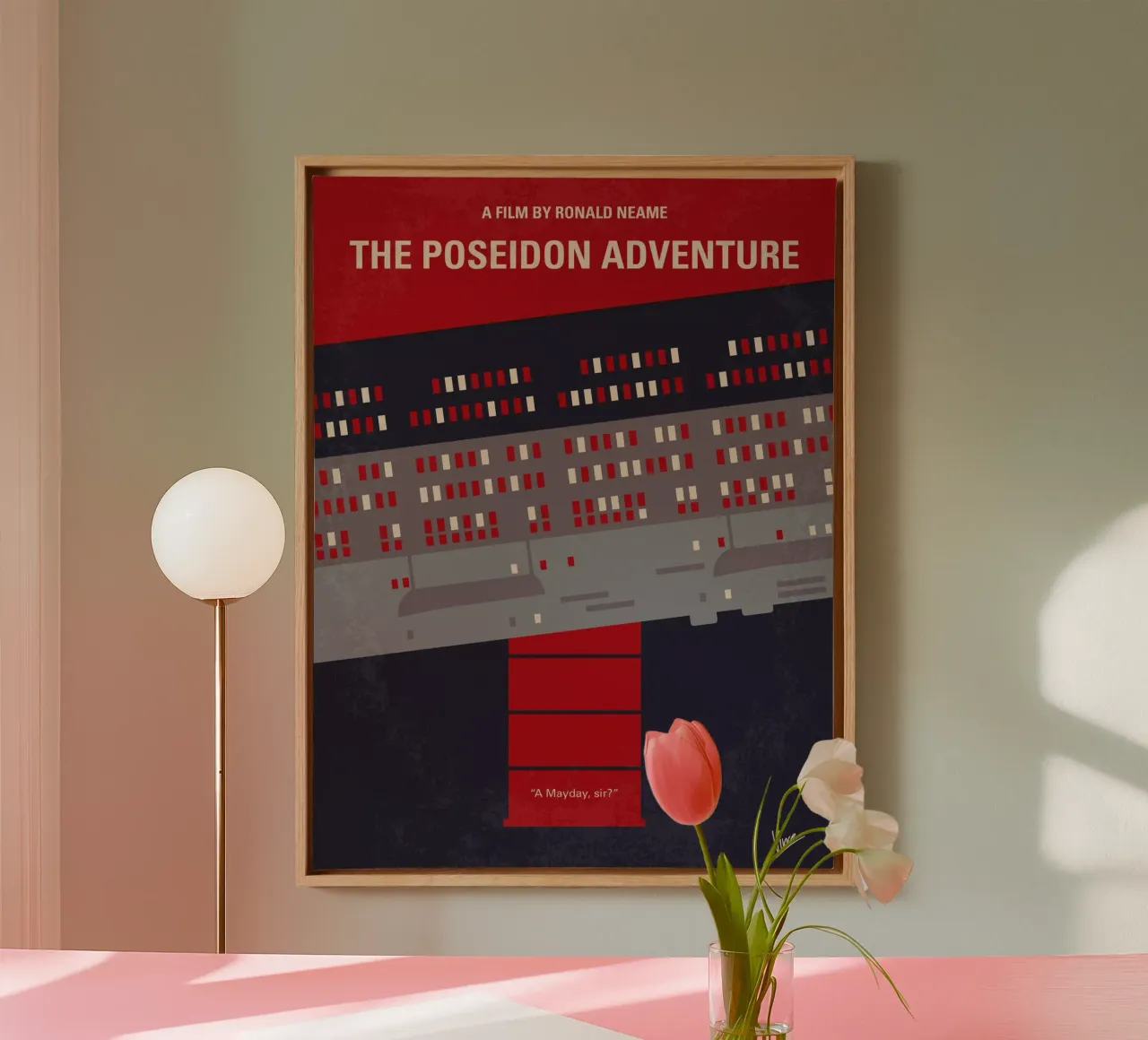 No679 My The Poseidon Adventure minimal movie poster tela con Cornice a cassetta da Chungkong