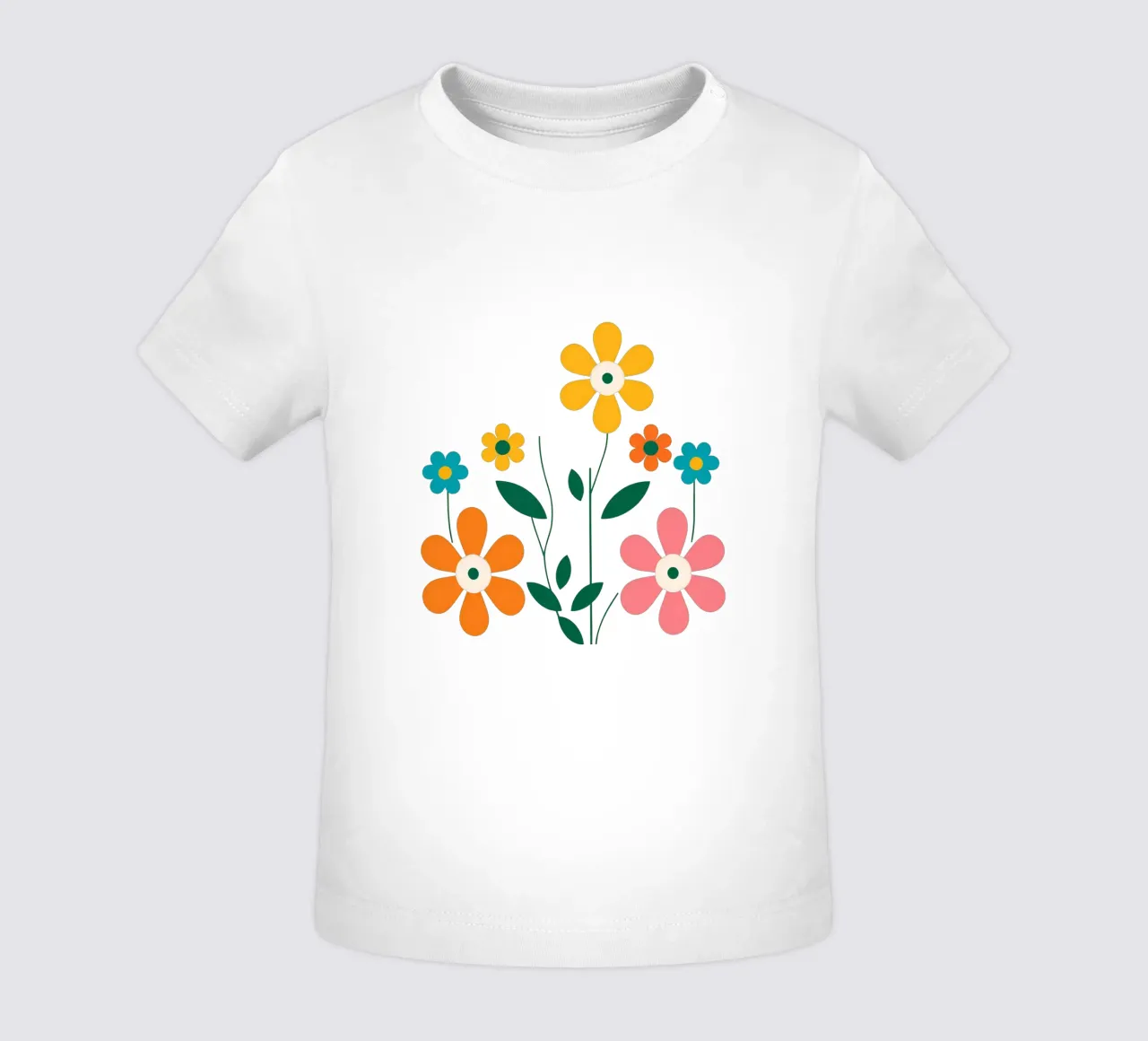 Fleurs vintages 2 maglietta neonato da Rezh creations