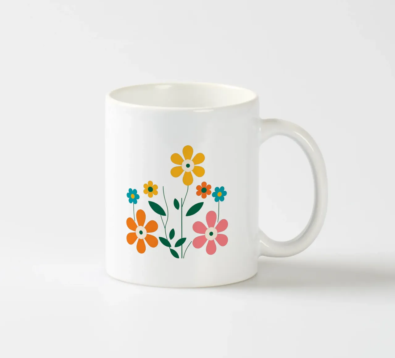 Fleurs vintages 2 tazza in ceramica da Rezh creations