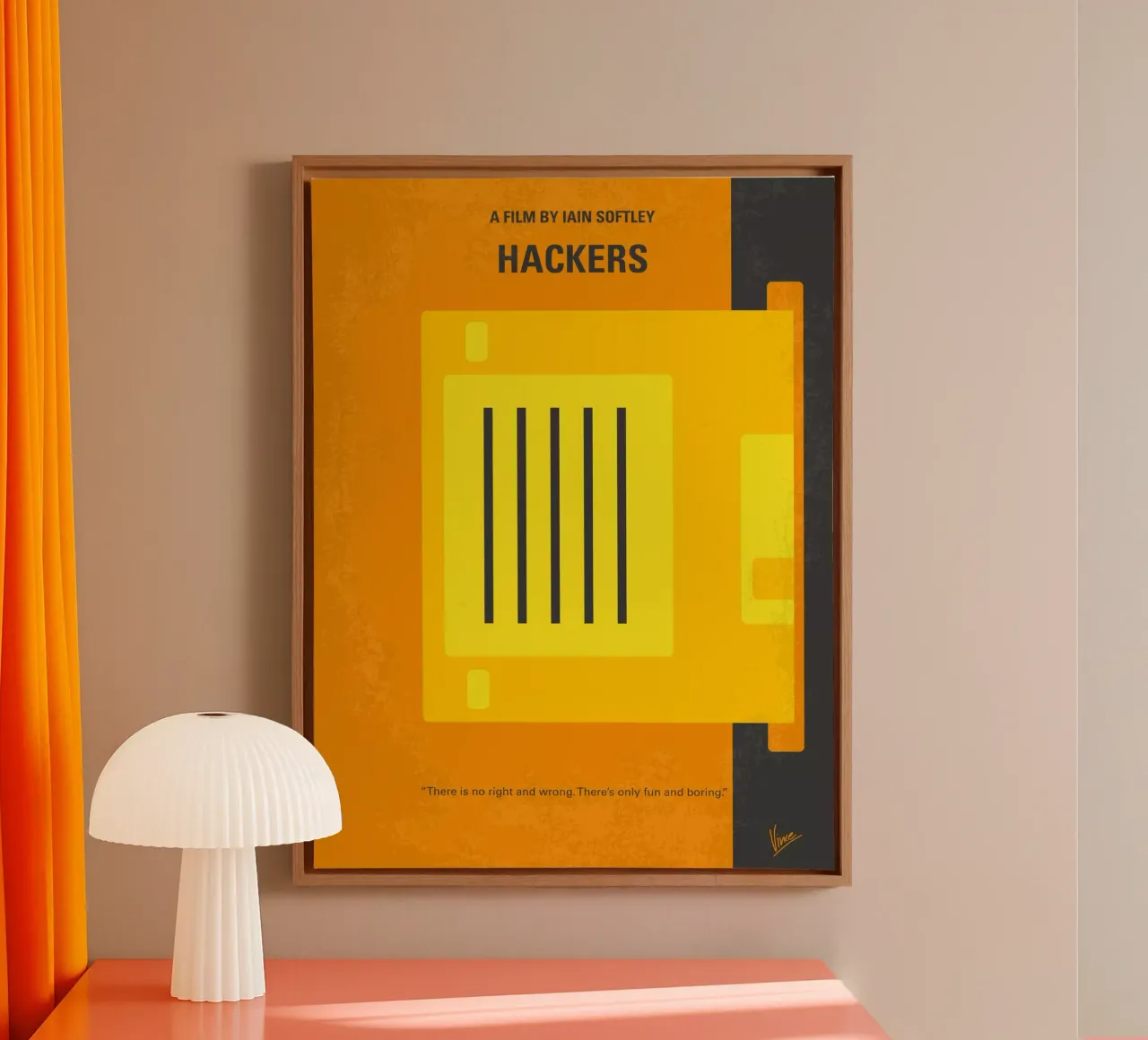 No684 My Hackers minimal movie poster tela da Chungkong