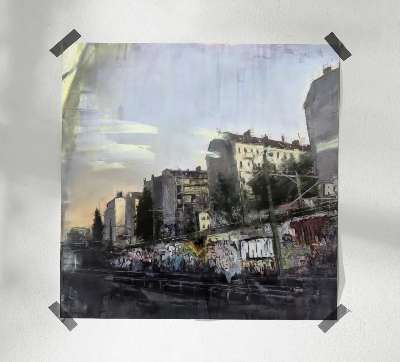 "BERLIN_24_03" Kunstdruck Ölgemälde Poster von Eduard Warkentin Art