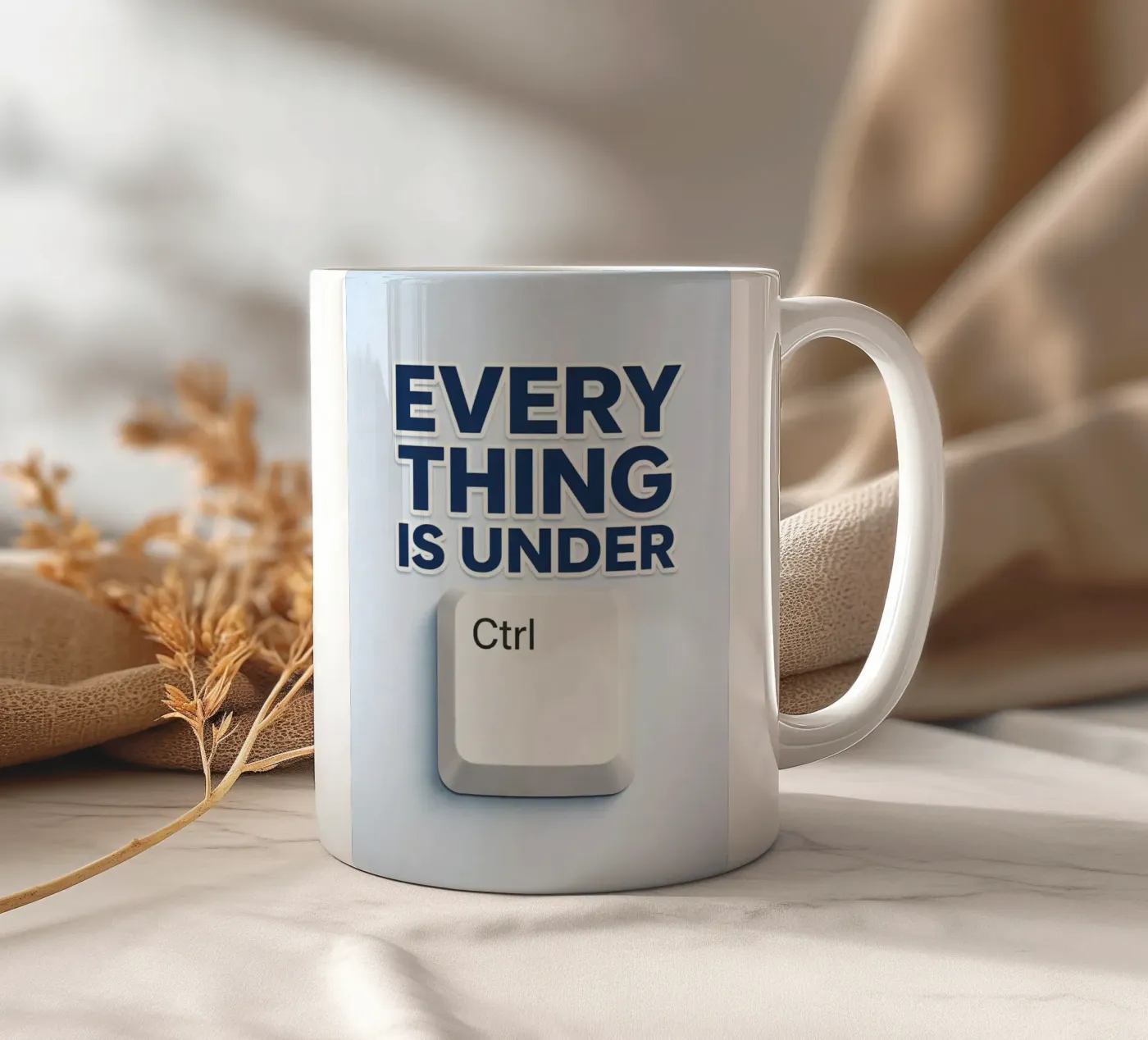 everything is under control ceramic mug by hexis
