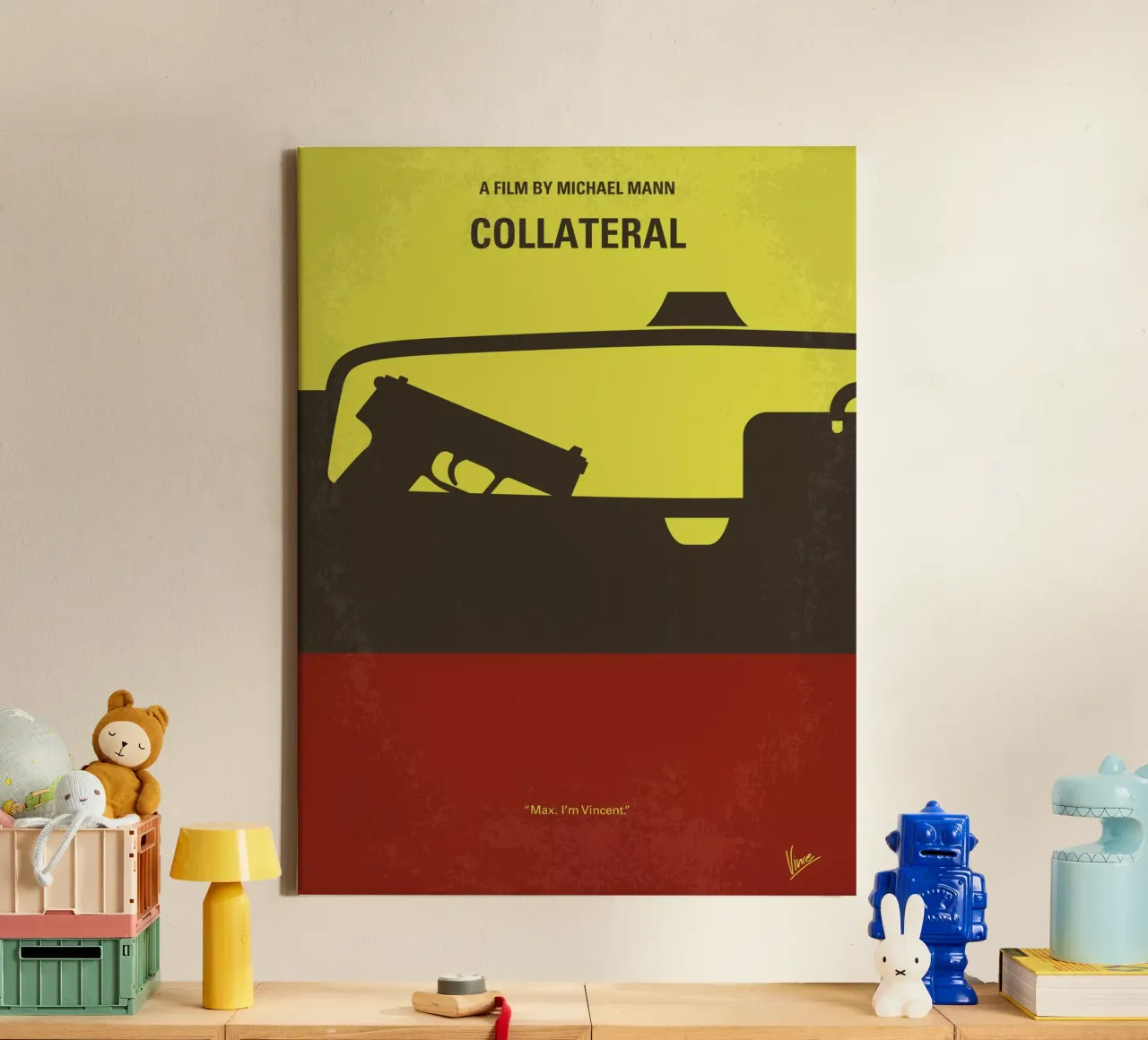 No691 My Collateral minimal movie poster tela da Chungkong
