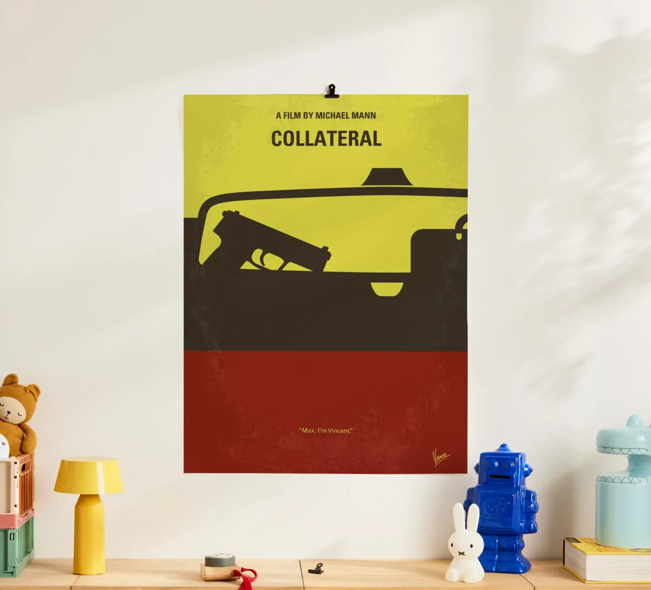 No691 My Collateral minimal movie poster carta hahnemühle da Chungkong