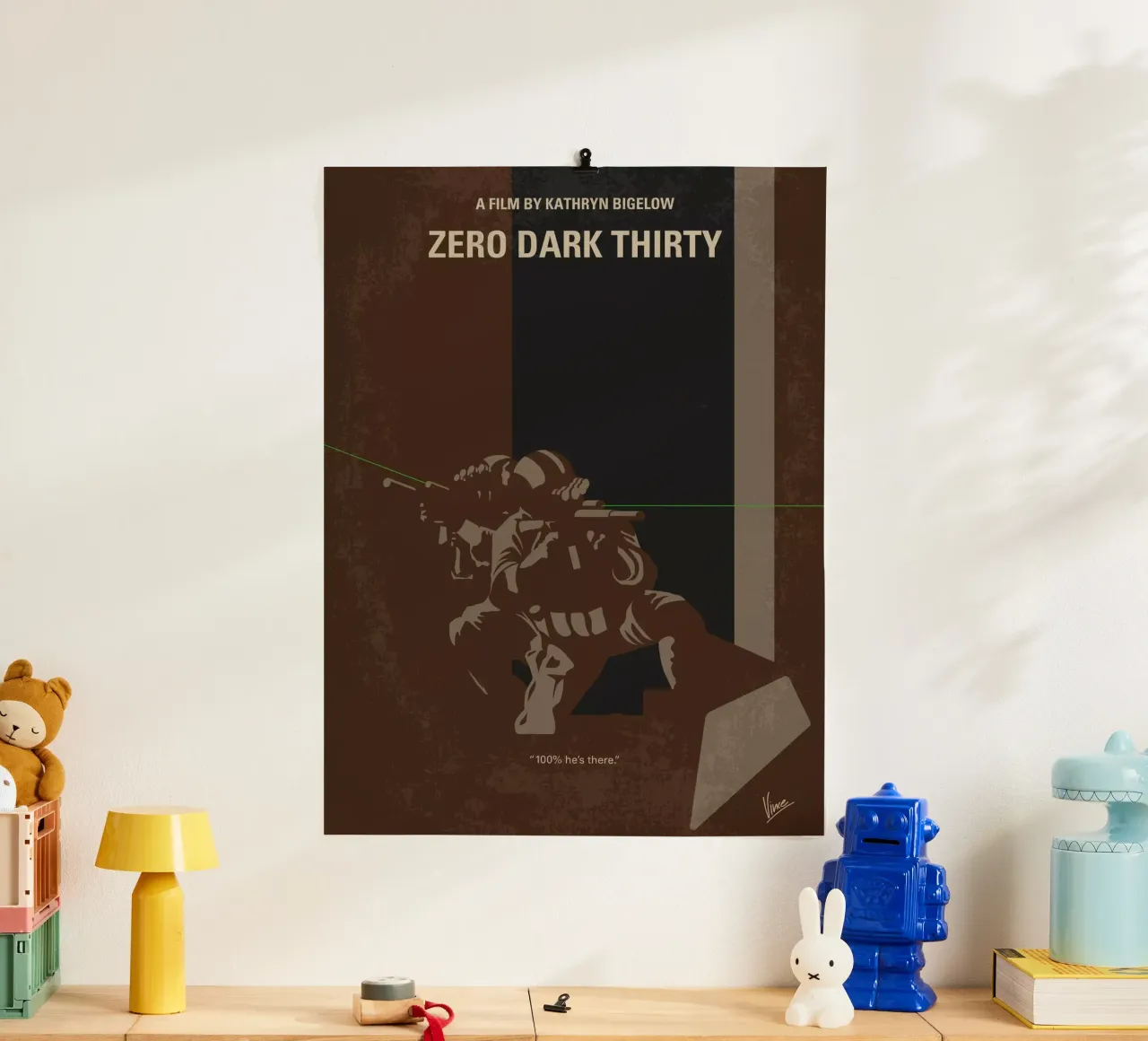 No692 My Zero Dark Thirty minimal movie poster carta hahnemühle da Chungkong