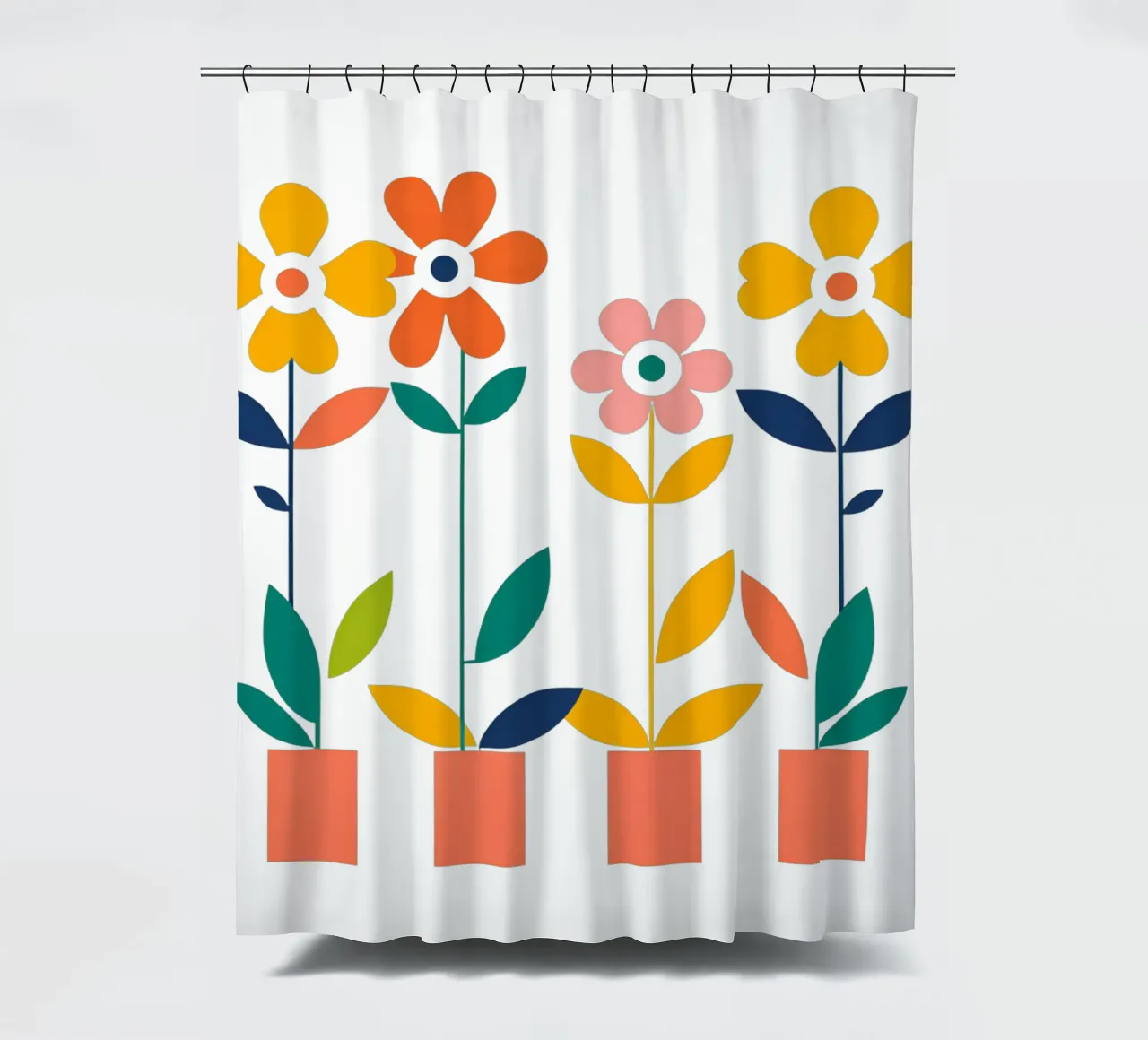 Fleurs vintages 3 tenda da doccia da Rezh creations