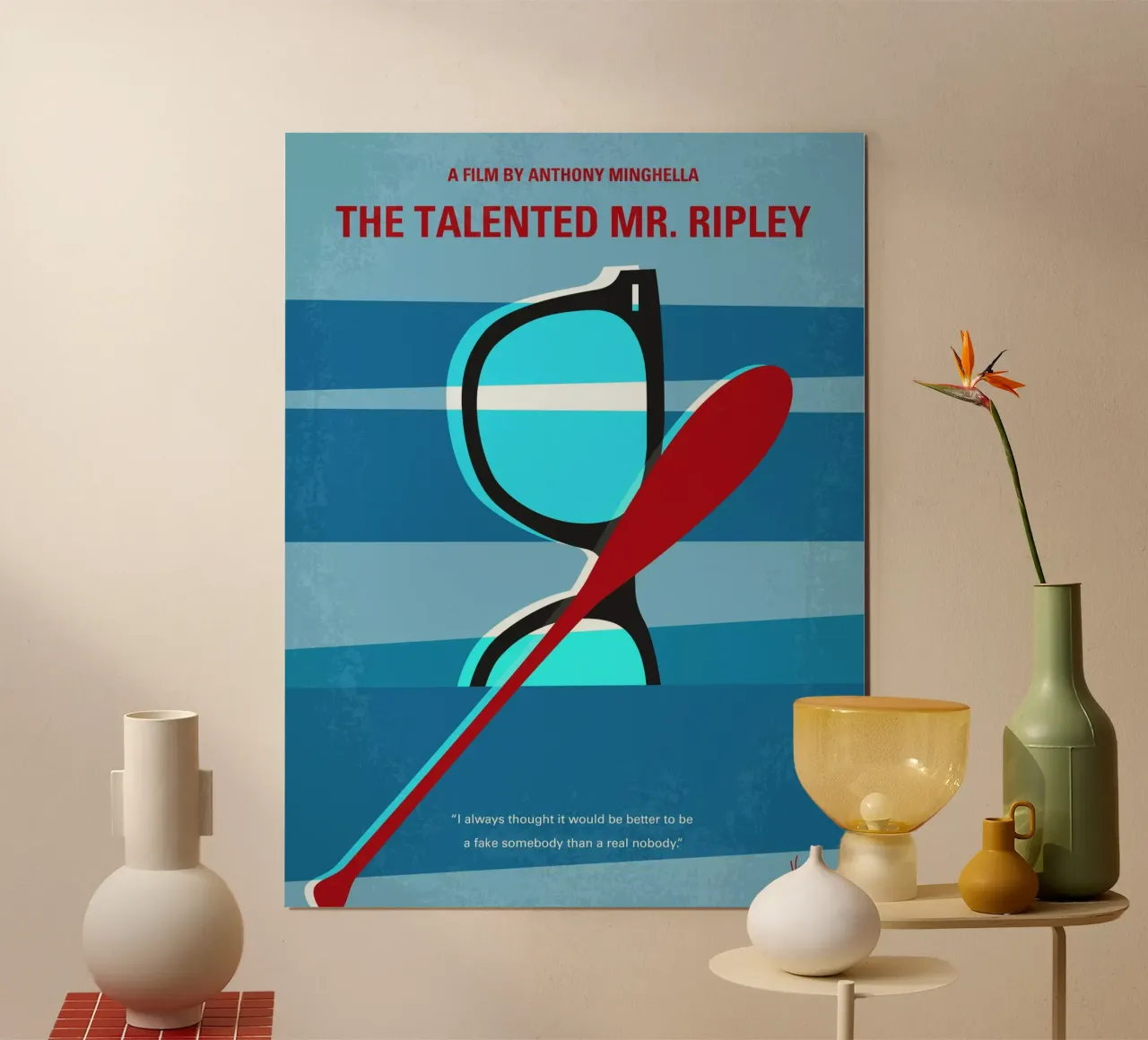 No694 My The Talented Mr Ripley minimal movie poster poster da Chungkong