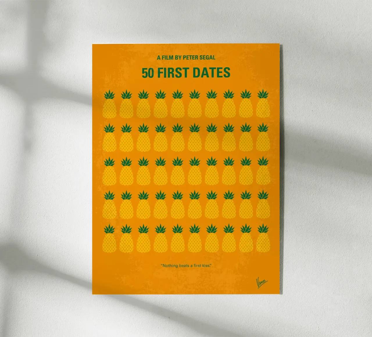 No696 My 50 First Dates minimal movie plexiglass da Chungkong