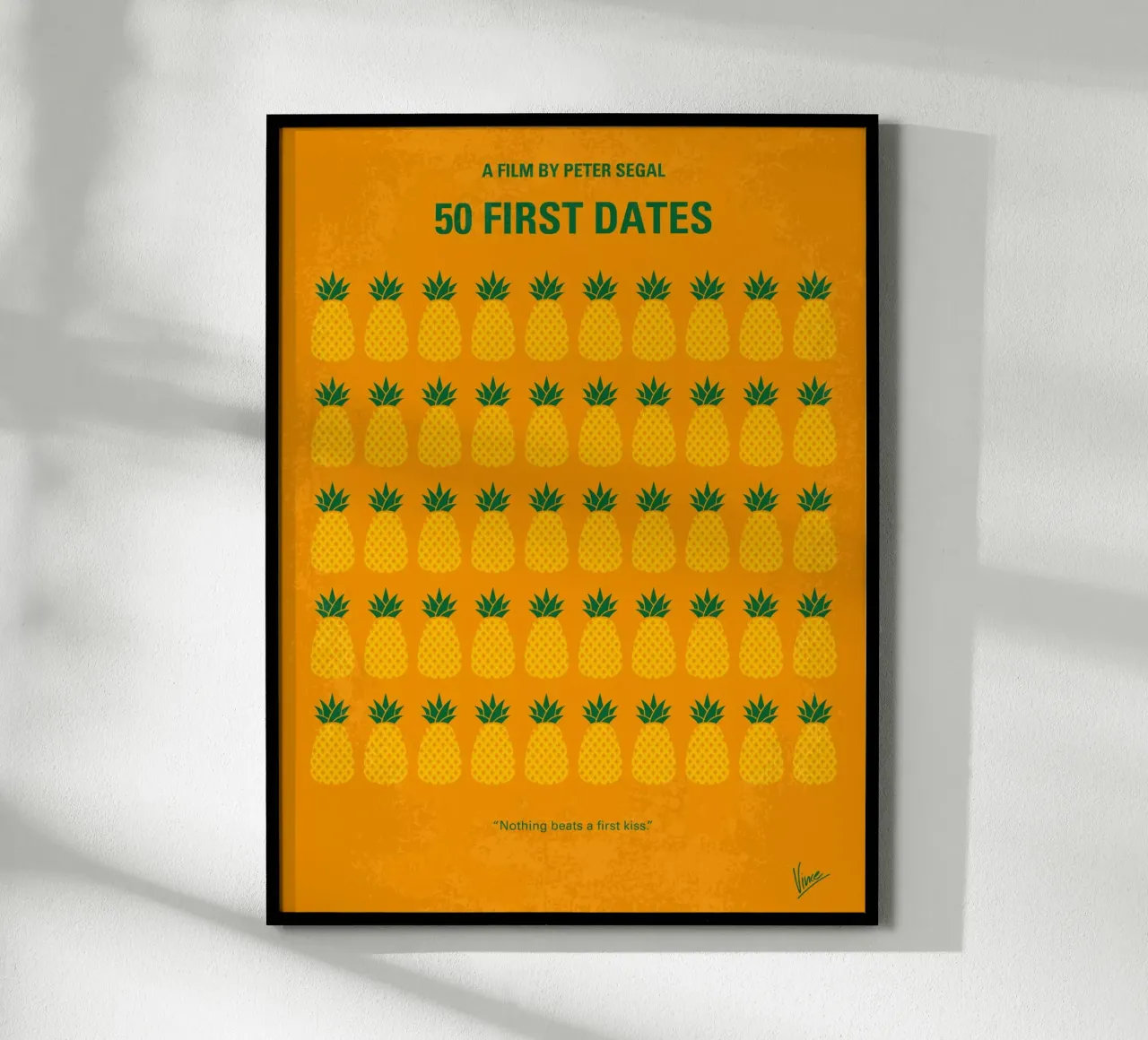 No696 My 50 First Dates minimal movie carta hahnemühle da Chungkong