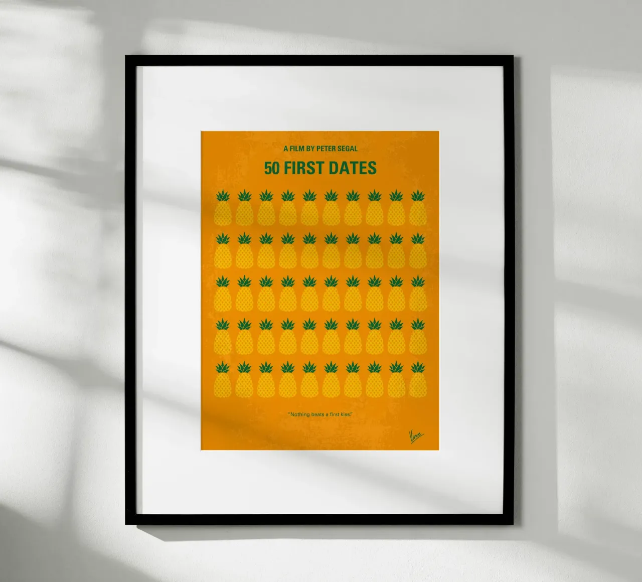 No696 My 50 First Dates minimal movie carta hahnemühle da Chungkong