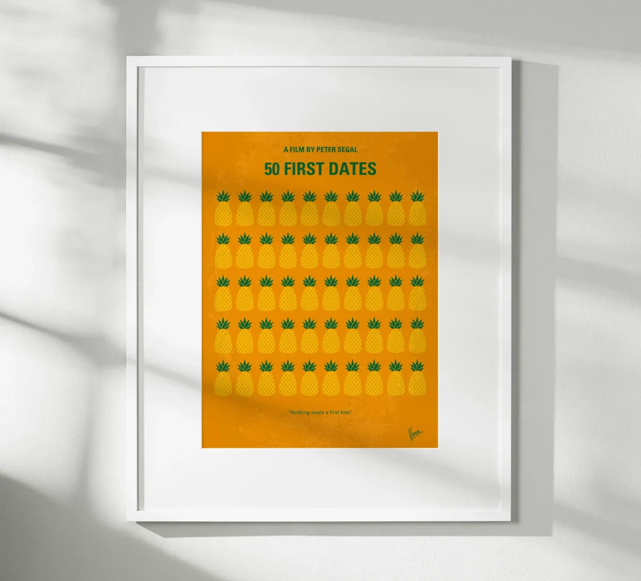 No696 My 50 First Dates minimal movie carta hahnemühle da Chungkong