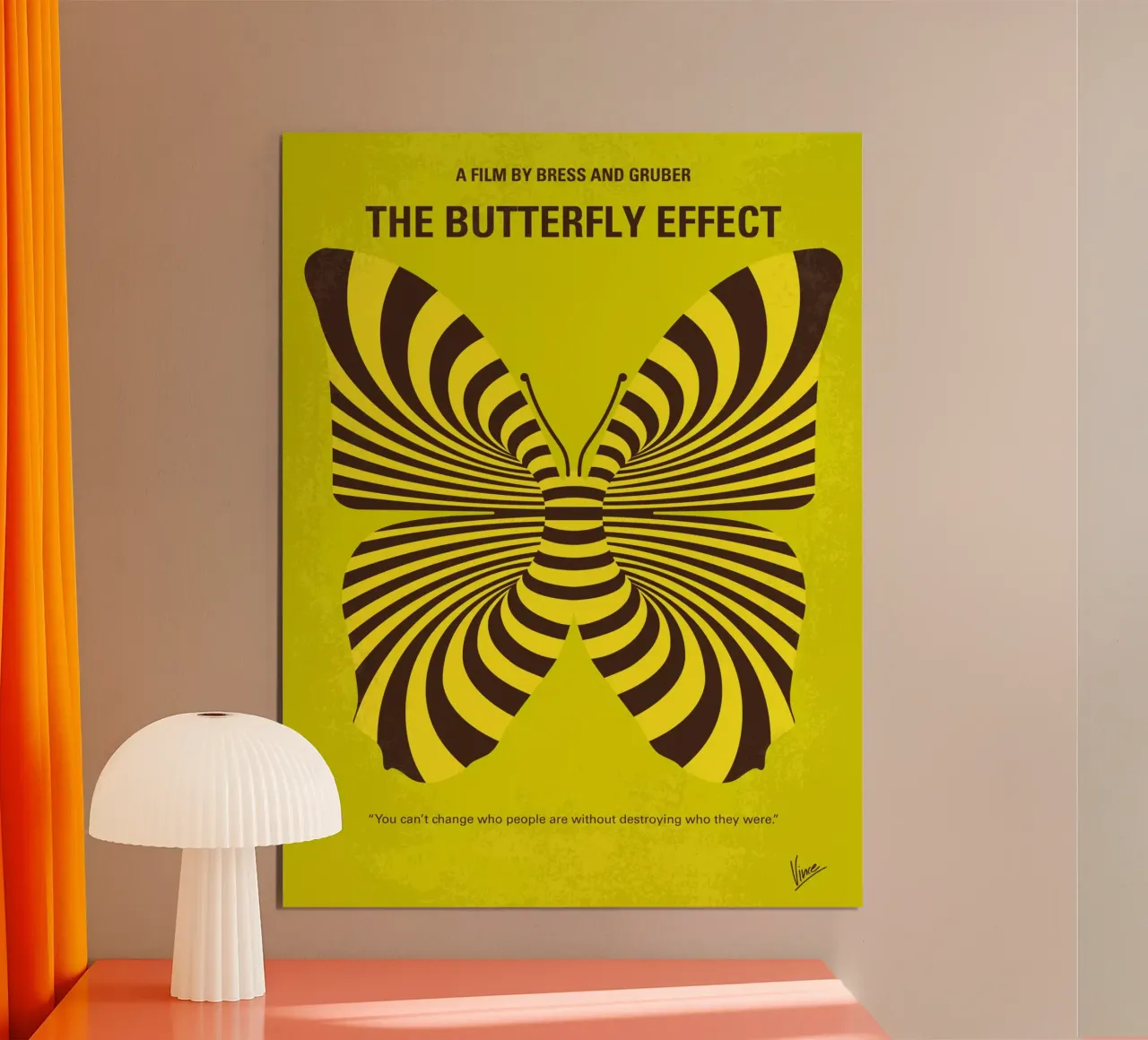 No697 My The Butterfly Effect minimal movie poster poster da Chungkong