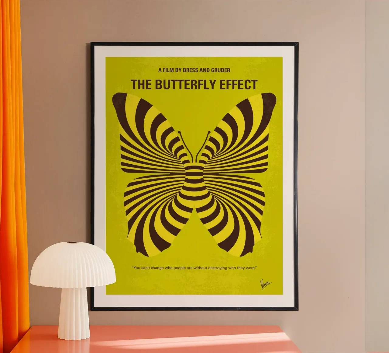 No697 My The Butterfly Effect minimal movie poster poster da Chungkong