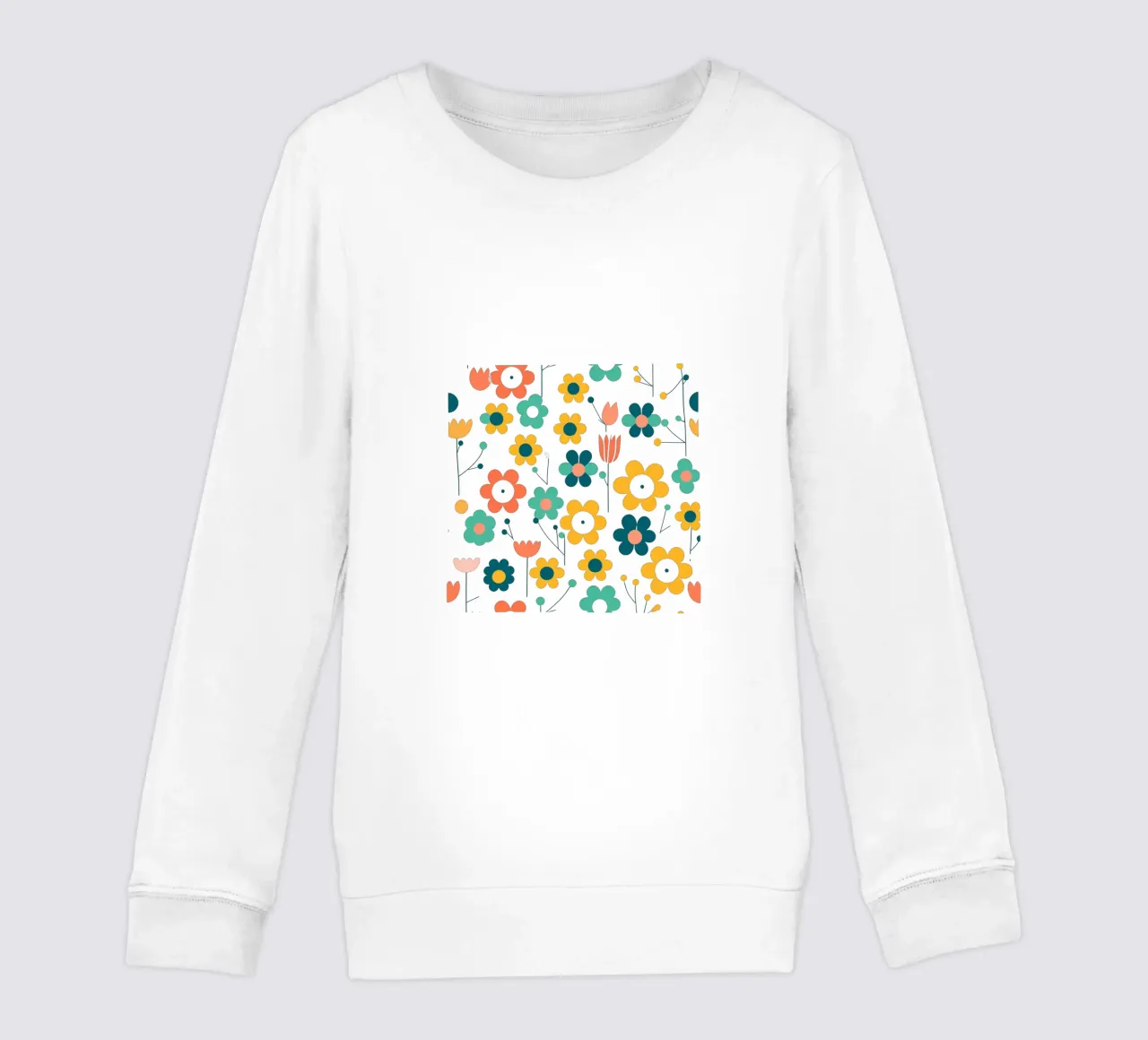 Fleurs vintages 4 felpa bambino da Rezh creations