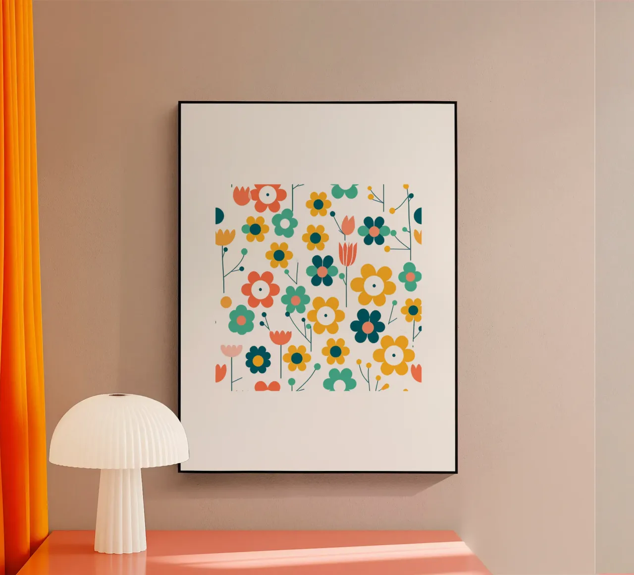 Fleurs vintages 4 plexiglass da Rezh creations