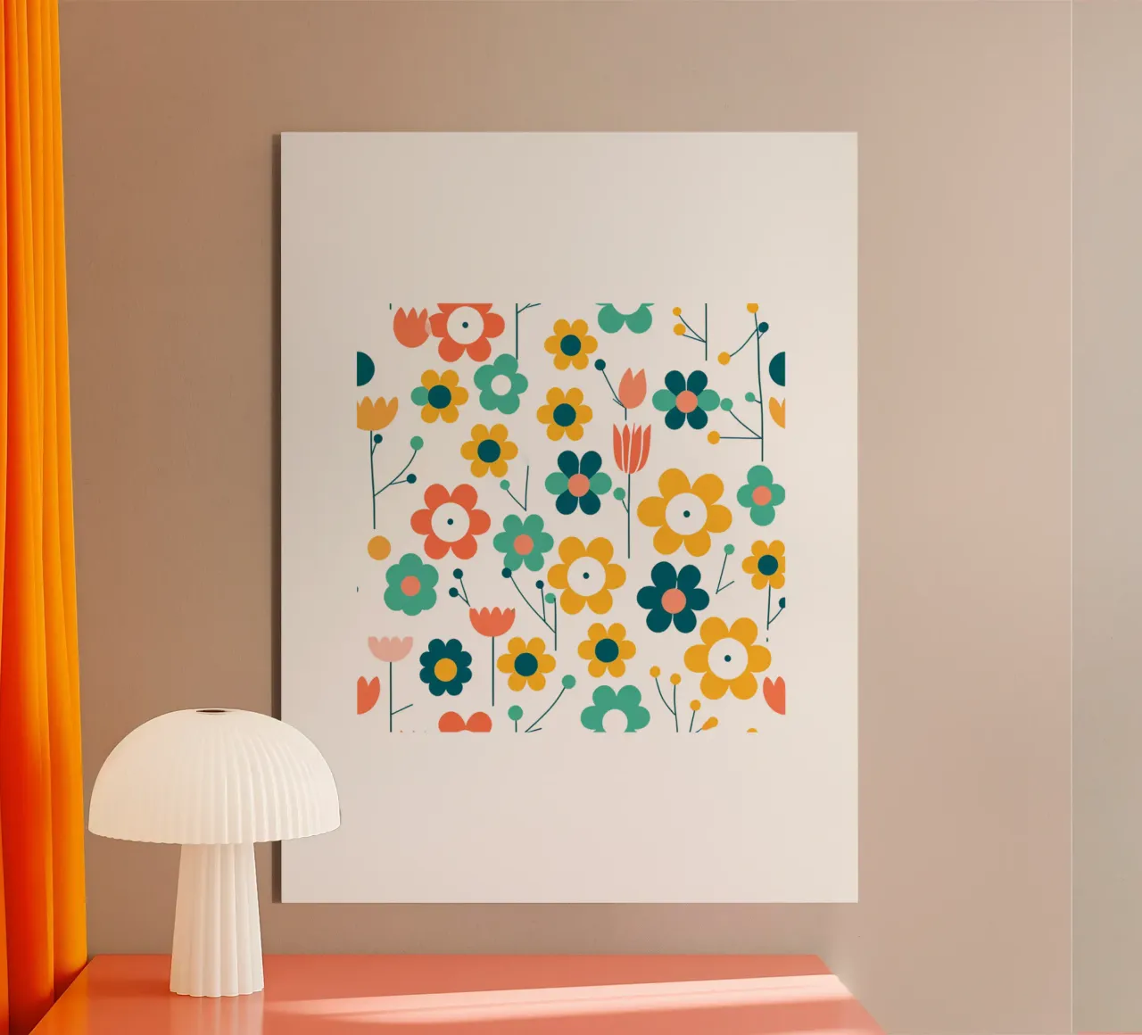 Fleurs vintages 4 alluminio dibond da Rezh creations