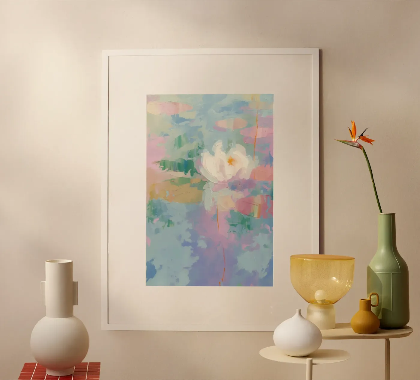 The White Bloom Study poster by Bold Type Co.
