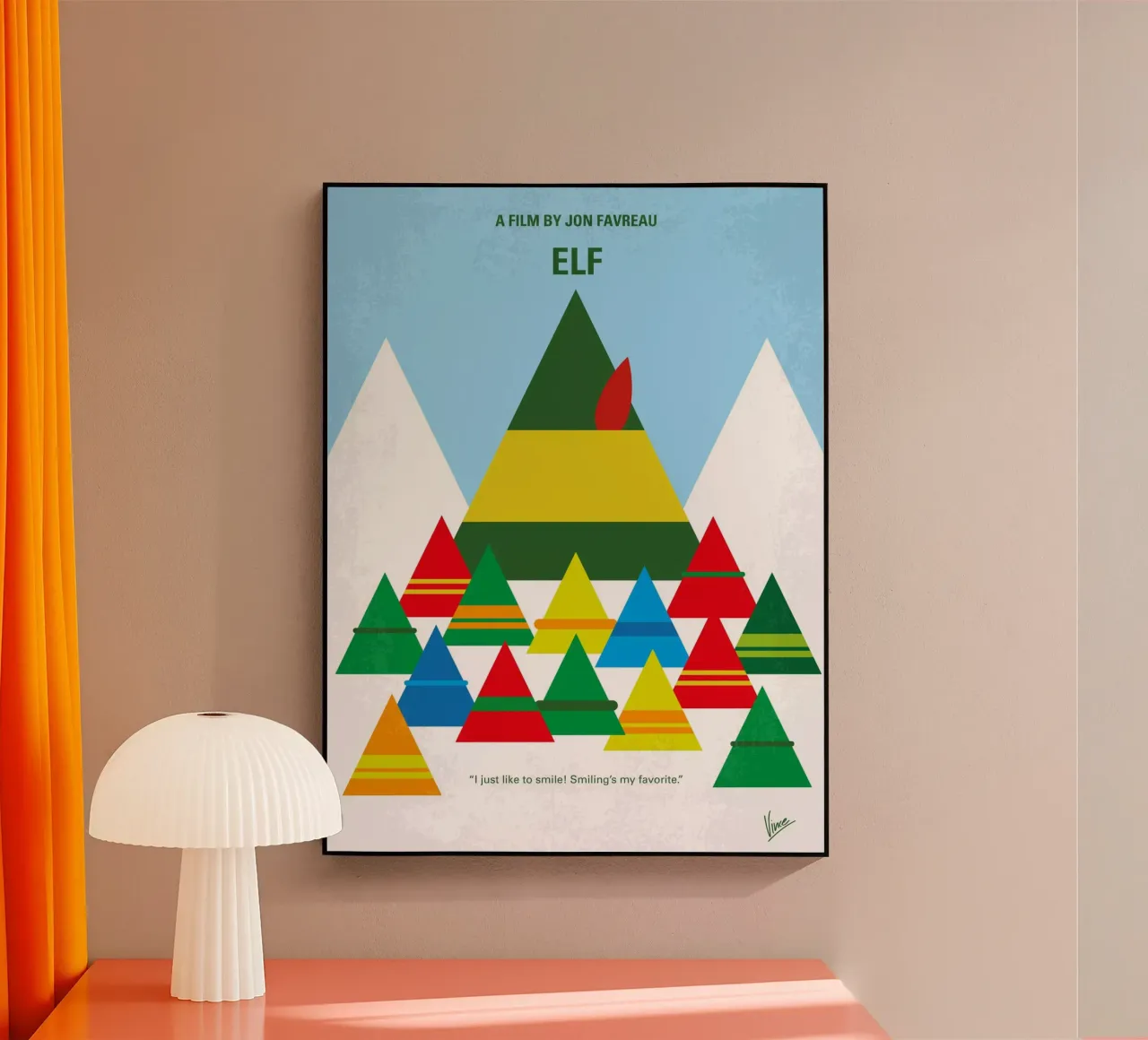 No699 My ELF minimal movie poster plexiglass da Chungkong