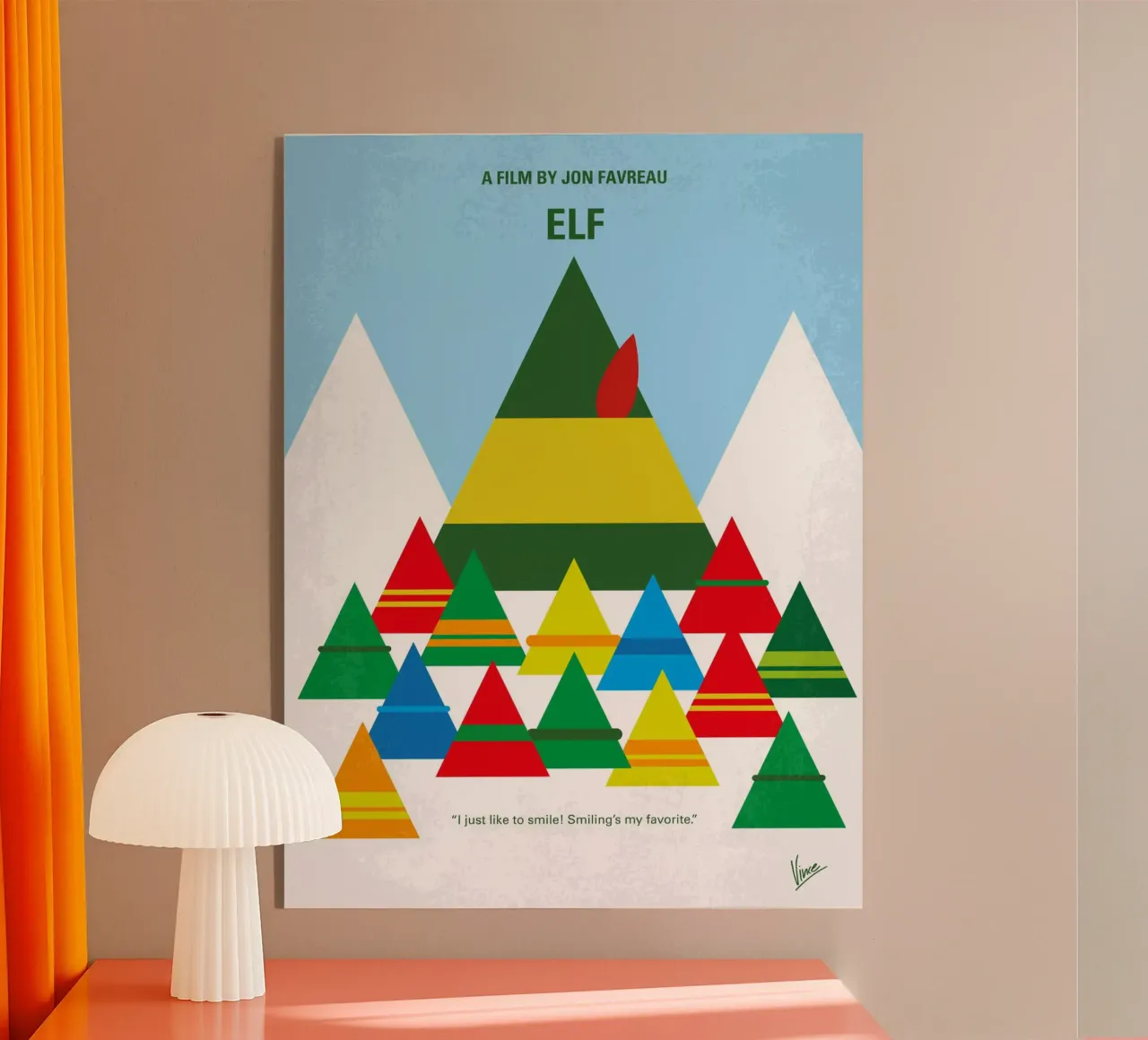 No699 My ELF minimal movie poster plexiglass da Chungkong