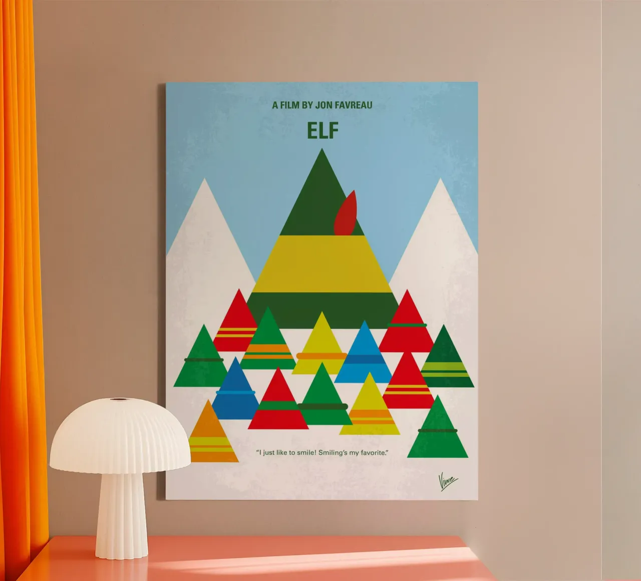 No699 My ELF minimal movie poster tela con Cornice a cassetta da Chungkong