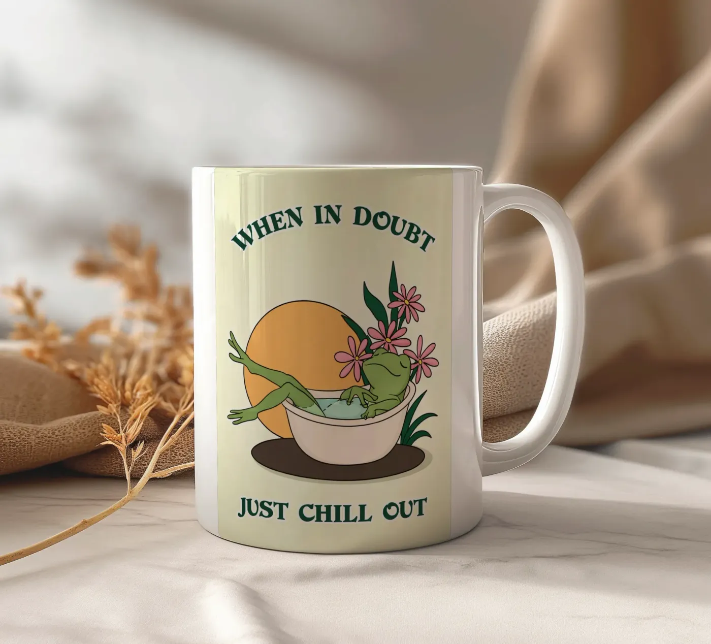 when in doubt ceramic mug by hexis