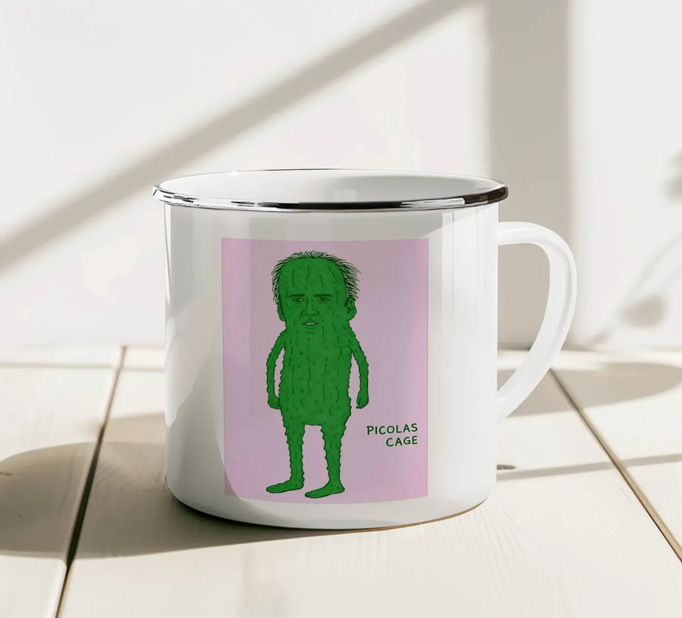 klein emaille mok van hexis