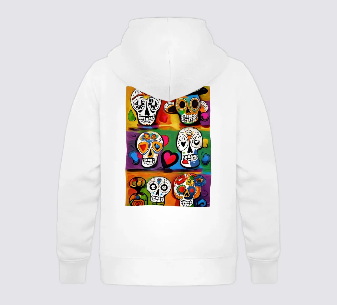 crâne coloré enfantin 3 kids hoodie by Rezh creations