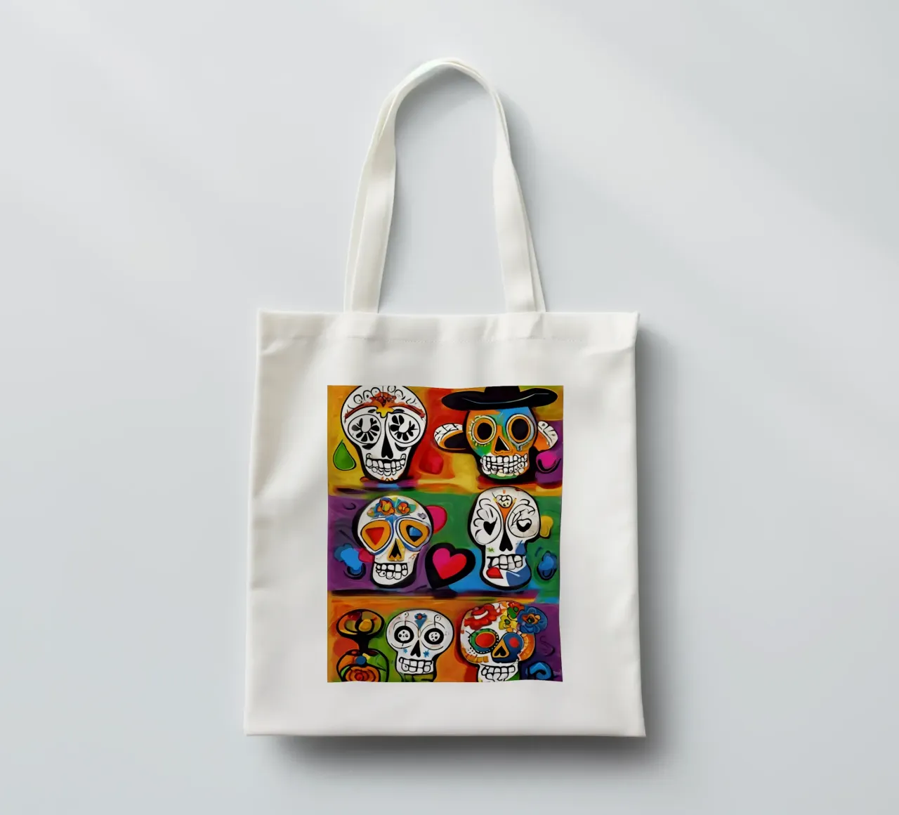 crâne coloré enfantin 3 tote bag by Rezh creations