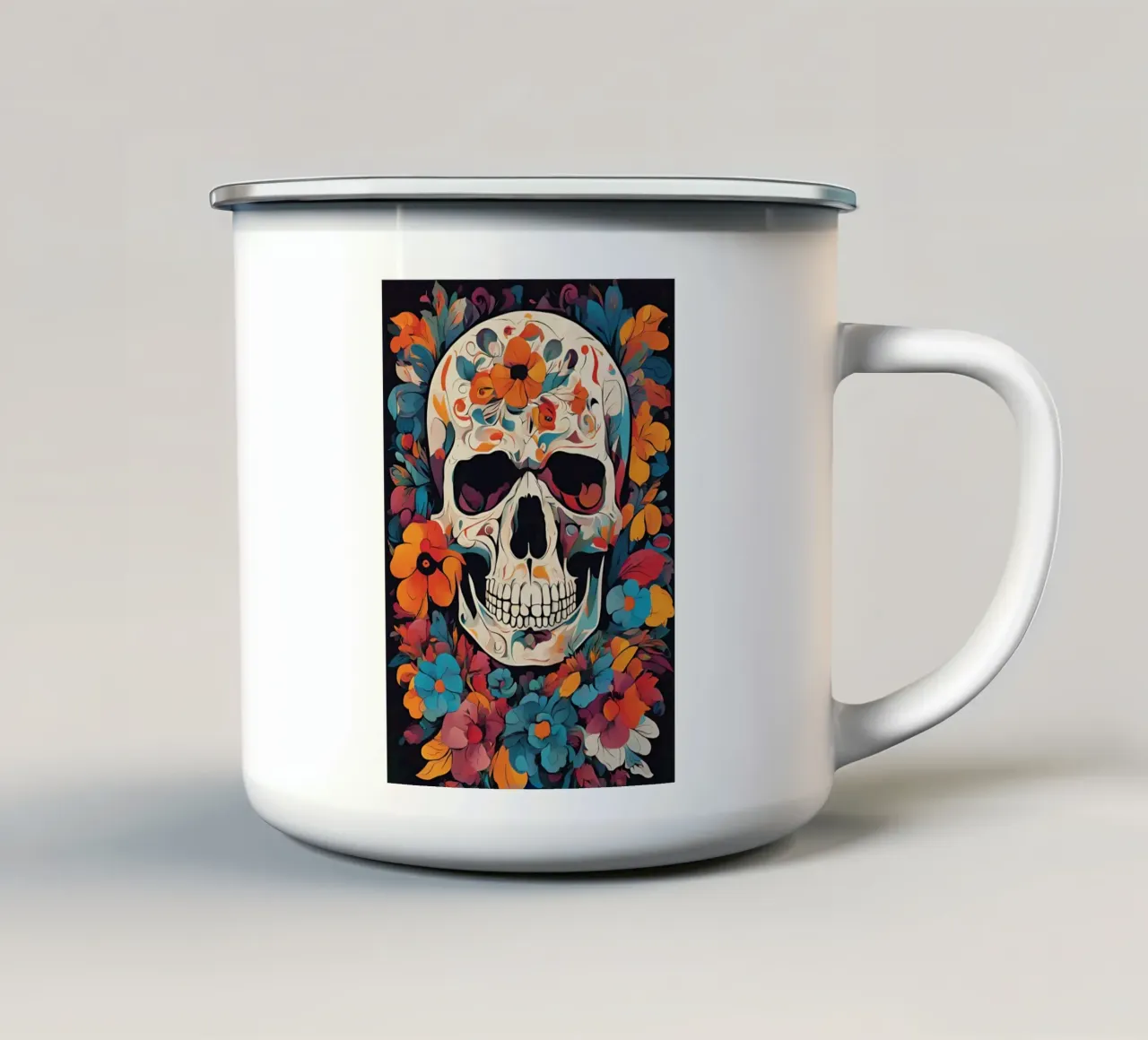 La muerte 2 tazza in smalto da Rezh creations