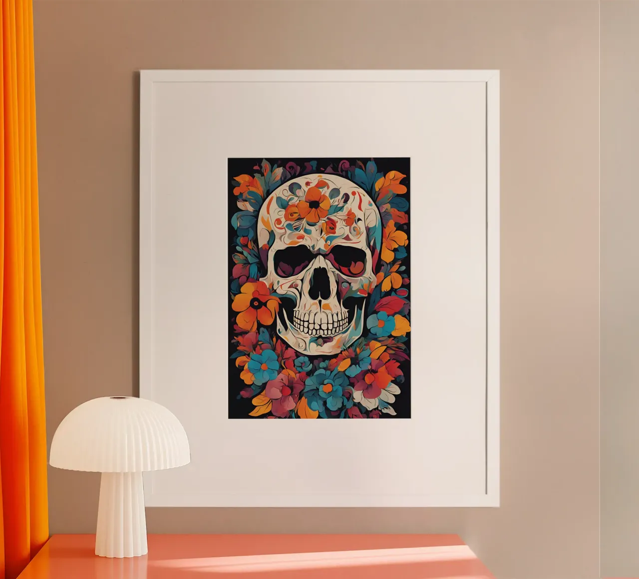 La muerte 2 poster con telaio in alluminio da Rezh creations