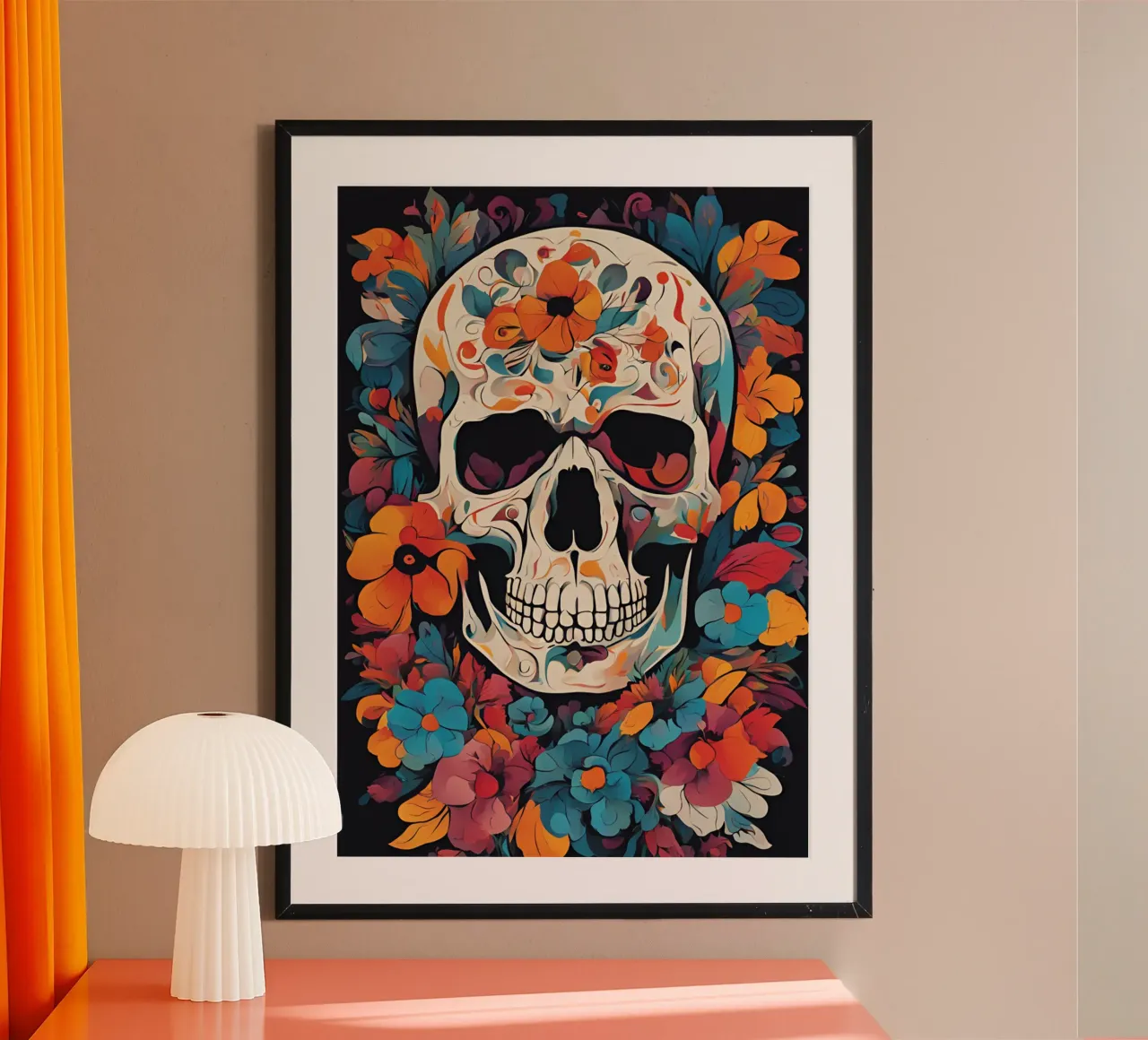 La muerte 2 poster con telaio in alluminio da Rezh creations