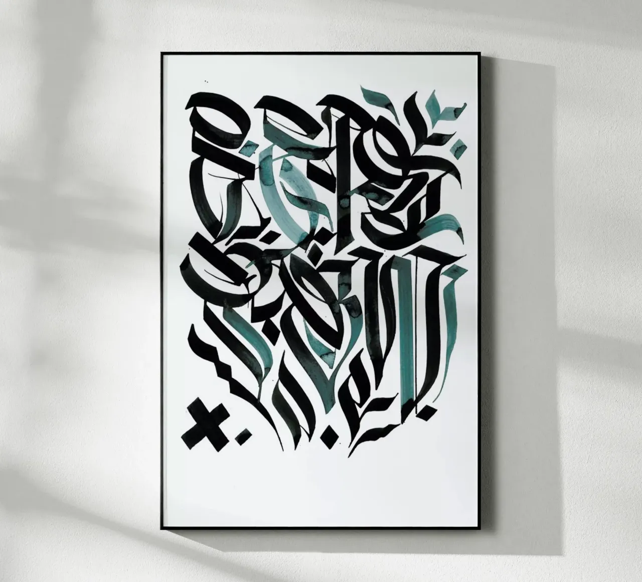 Blue Calligraphy plexiglass da Drury Brennan